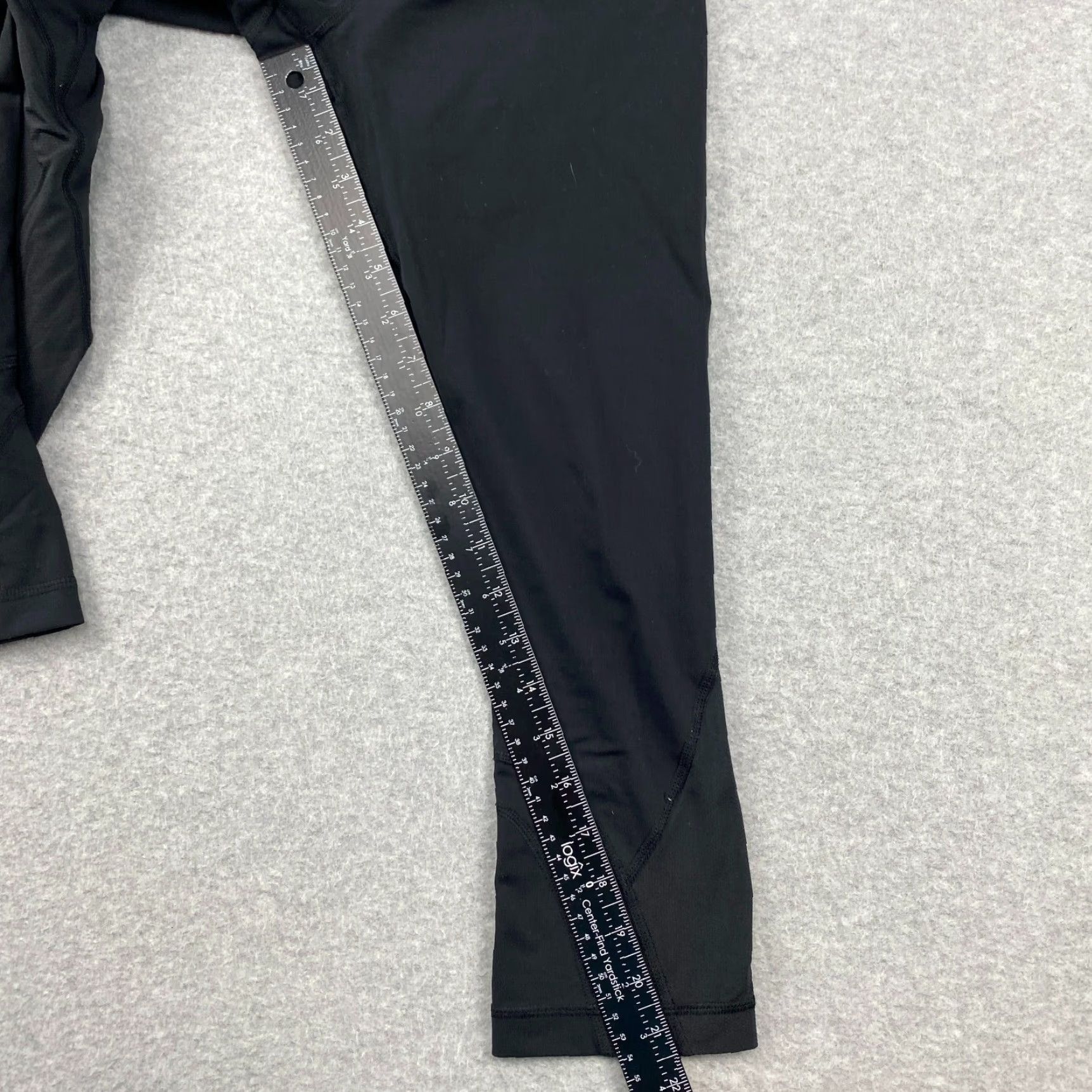 Lululemon Lululemon Leggings Womens 6 Black Cropped Pull On Stretch Zip Pocket Active Yoga Size 28" / US 6 / IT 42 - 5 Thumbnail