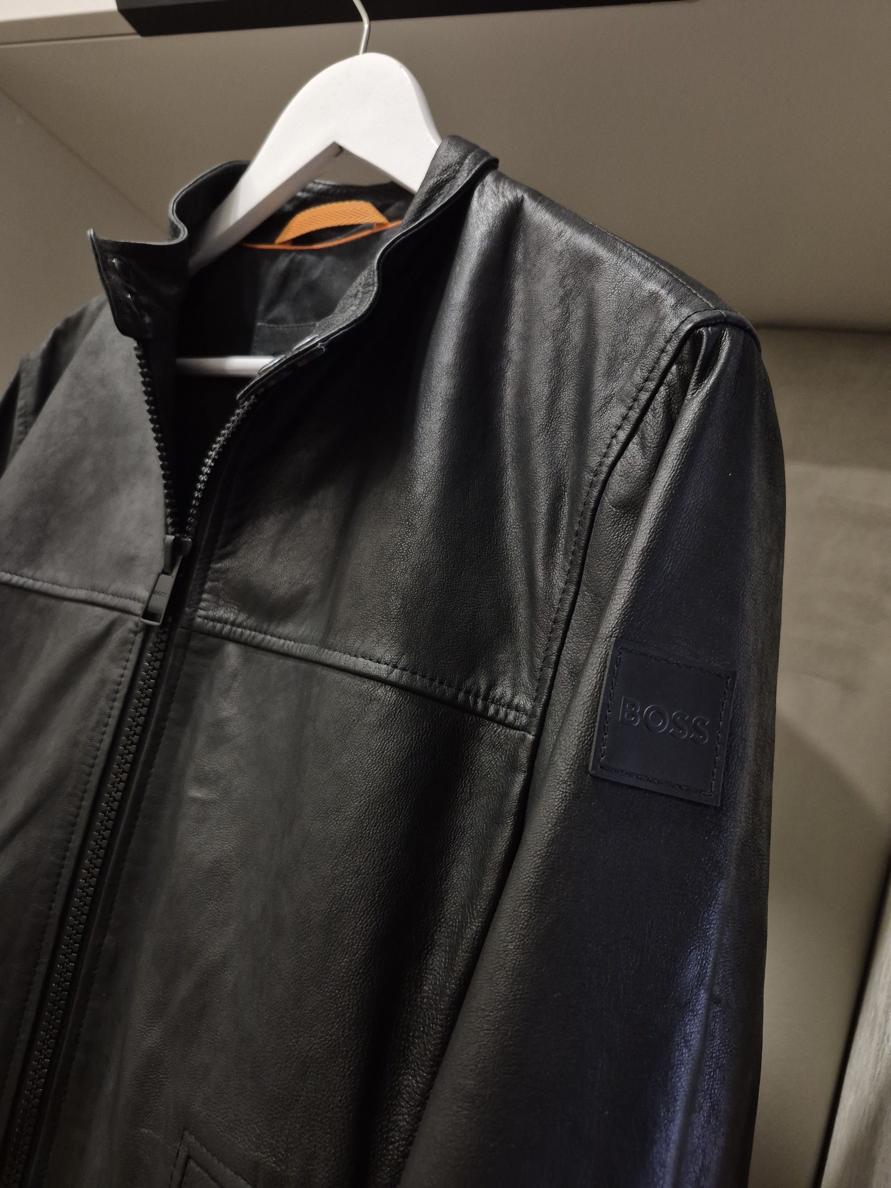 Hugo Boss Boss men leather jacket Size US M / EU 48-50 / 2 - 5 Thumbnail