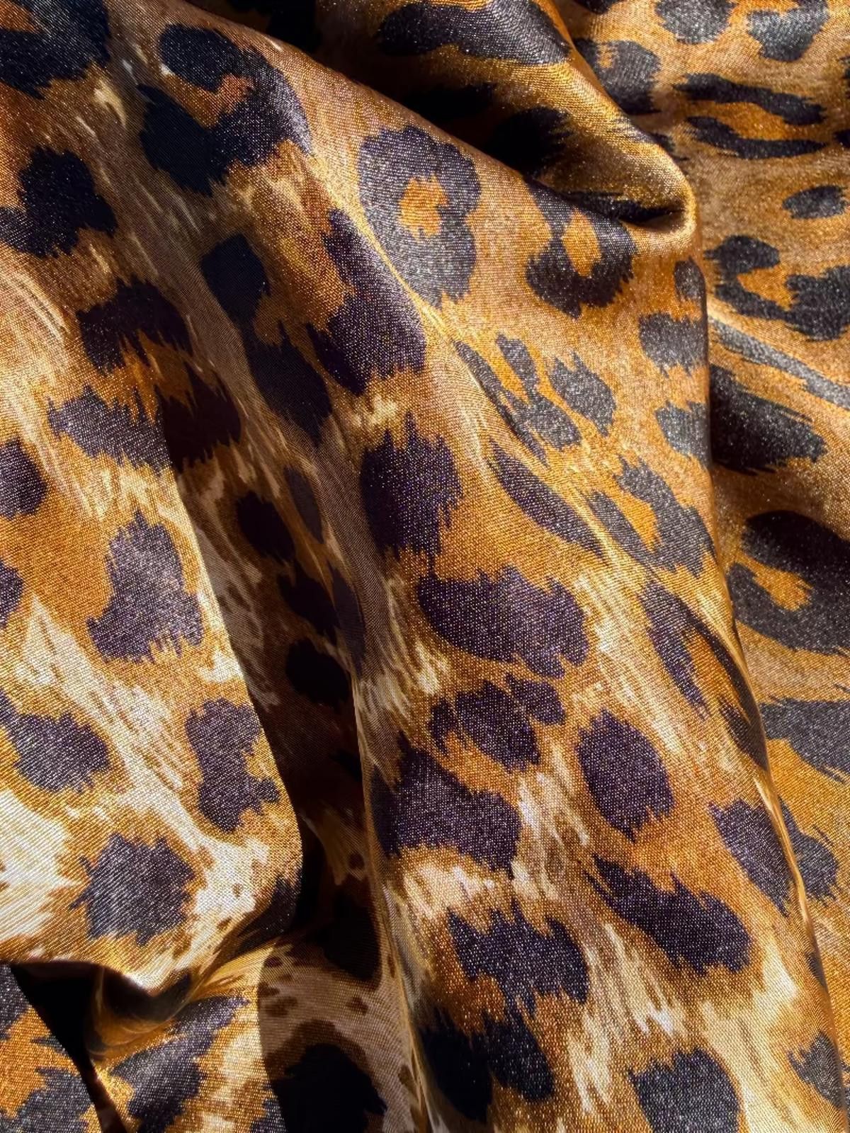 Windsor Smith Winlar Leopard Satin Kaftan 1990s Size ONE SIZE - 2 Thumbnail