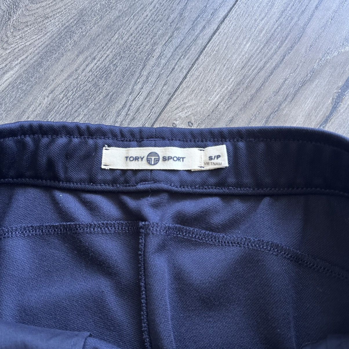 Tory Burch Tory Sport Navy / White Colorblock Track Pants Size 29" - 7 Thumbnail