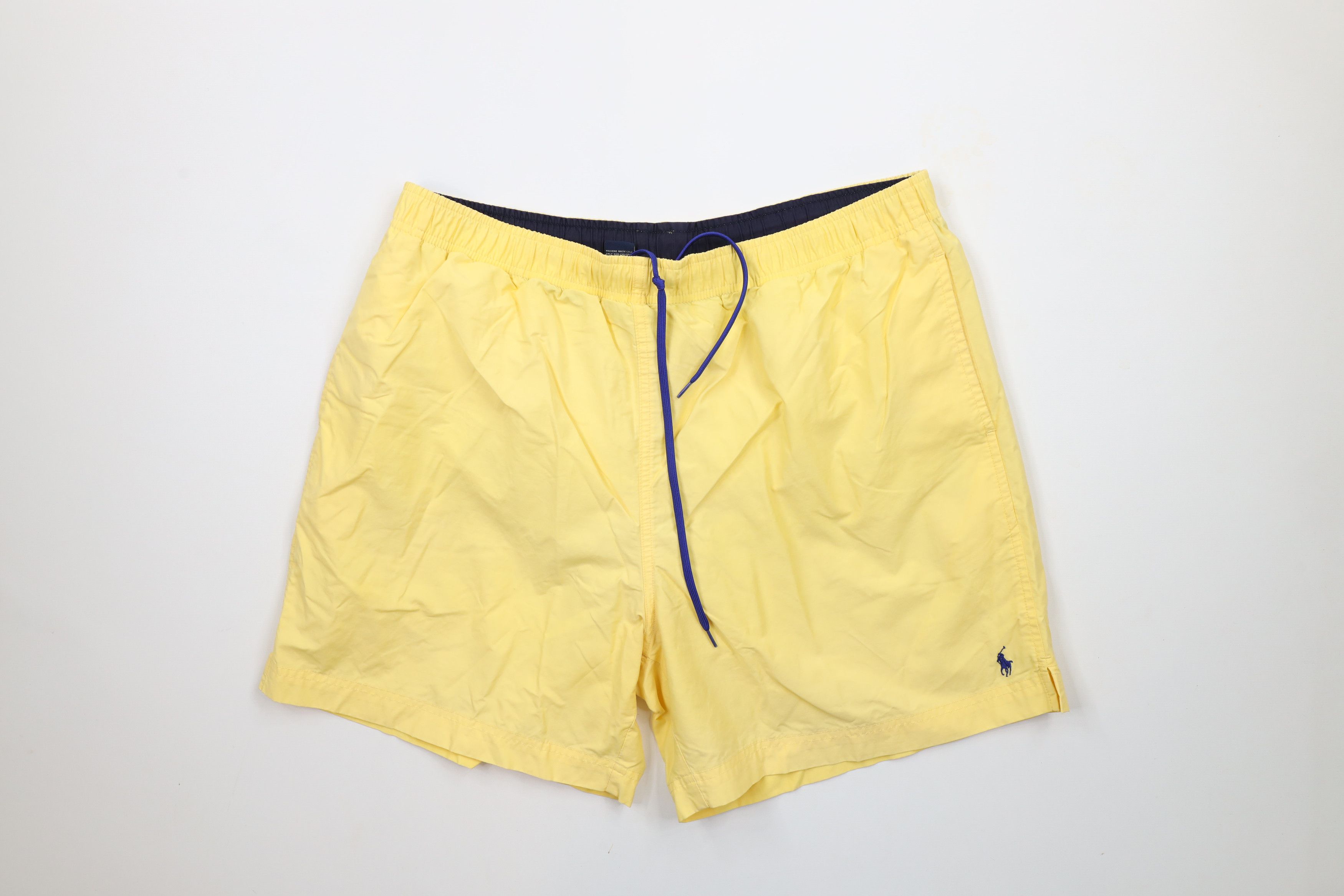 Ralph Lauren × Vintage Vintage 90s Polo Sport Ralph Lauren Lined Shorts Swim Trunks Size US 36 / EU 52 - 1 Thumbnail