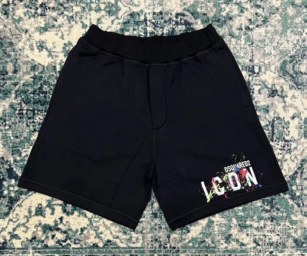 dsquared2 black icon shorts for autumn 2022