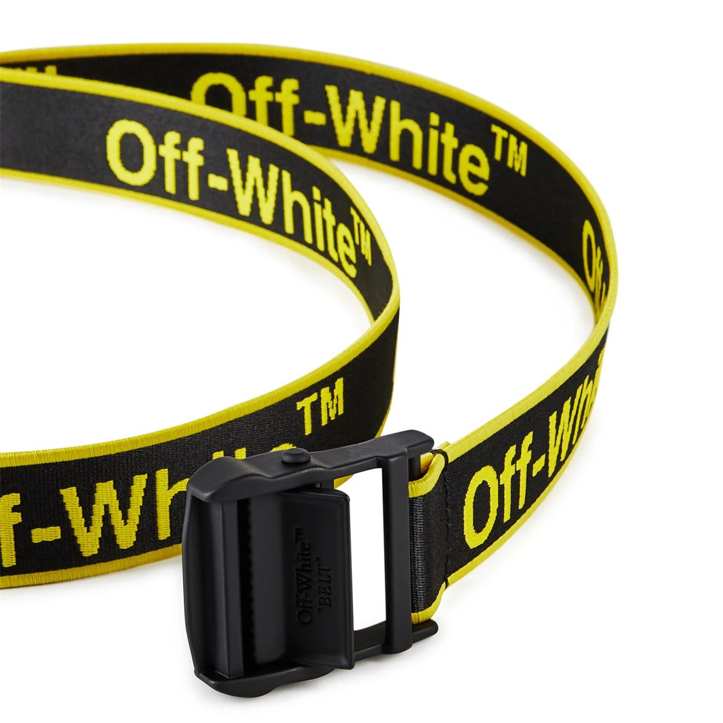 Off-White o1g2r1mq0326 Size: 110 / Graphic Adjustable Fabric Belt Size 44 - 3 Thumbnail