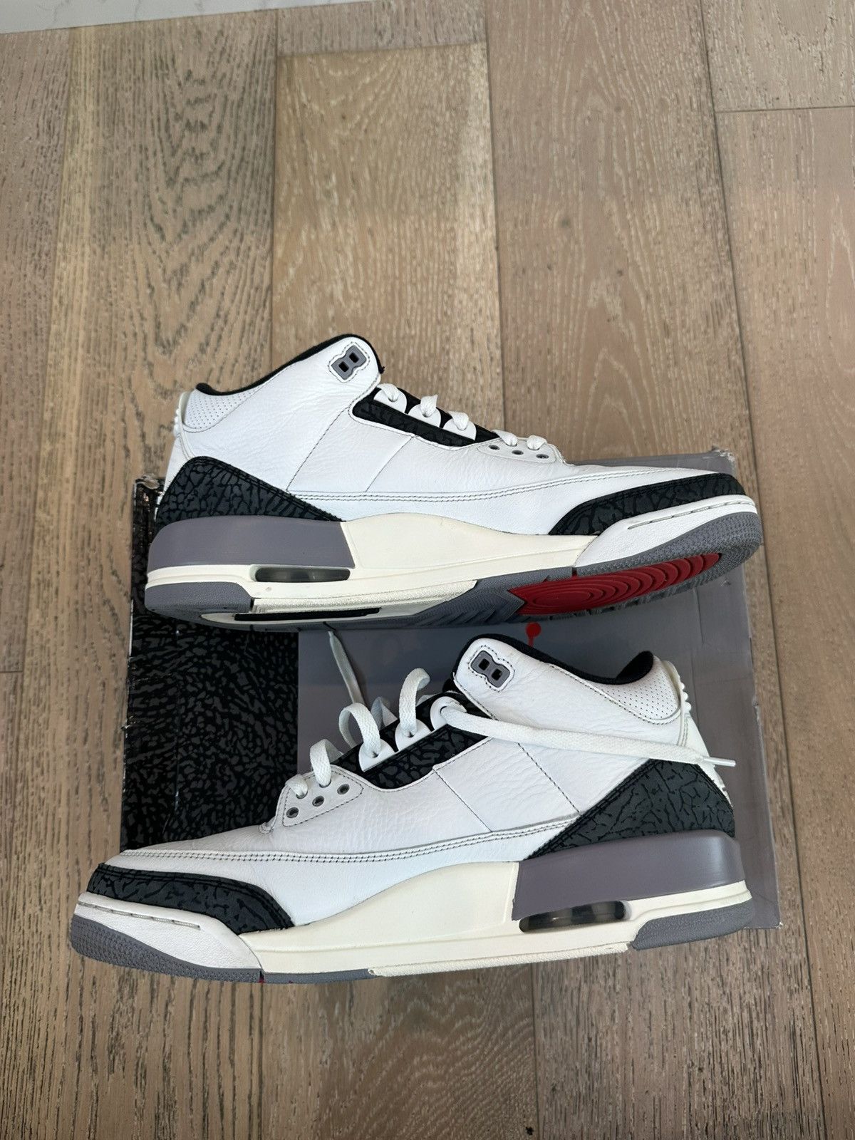 Jordan Brand Jordan 3 Retro Cement Grey Size US 13 / EU 46 - 5 Thumbnail
