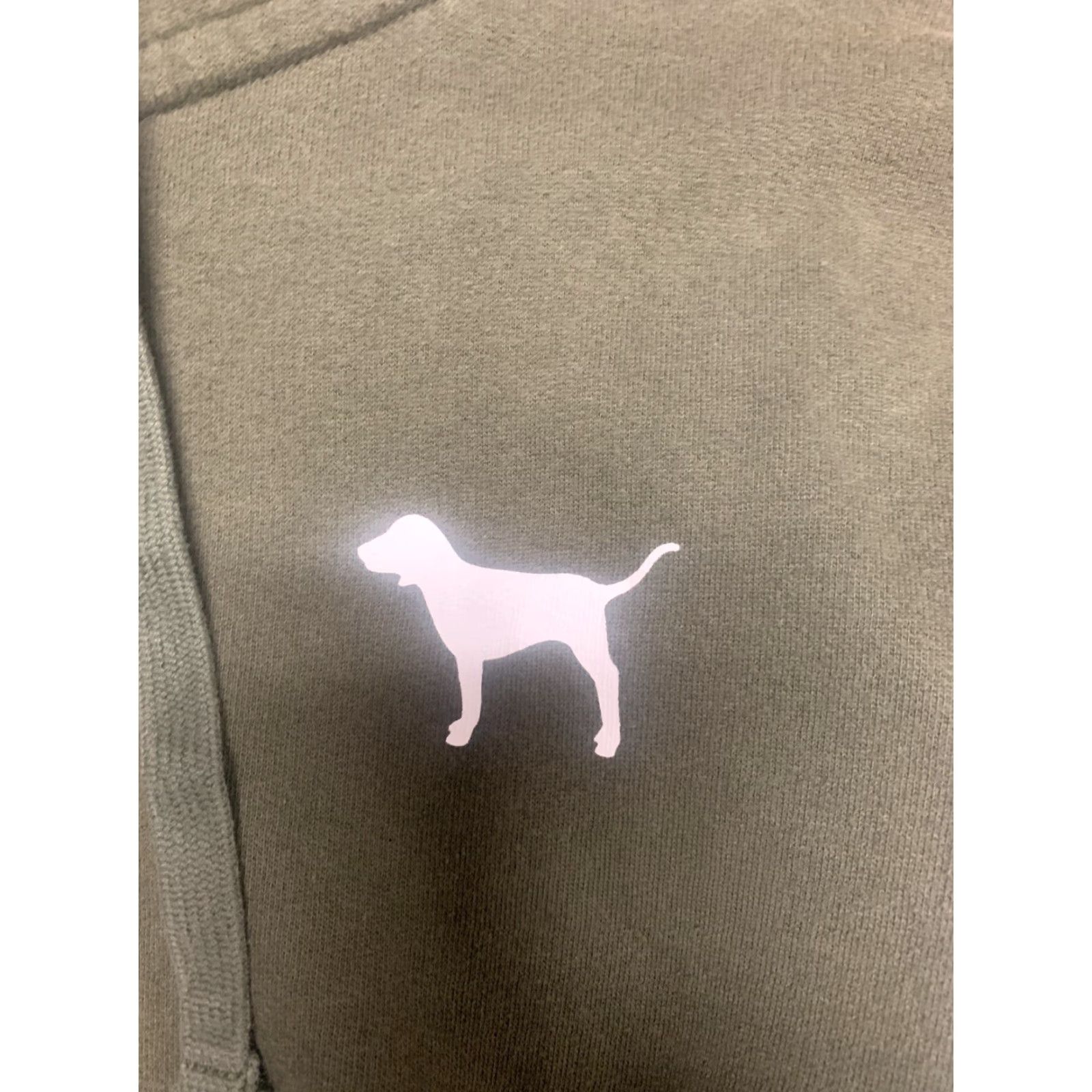 Victoria's Secret VINTAGE Victoria's Secret PINK Army Green Full Zip Sweatshirt Hoodie SIZE S Women Ladies Green Army Style Activewear” Size S / US 4 / IT 40 - 2 Thumbnail