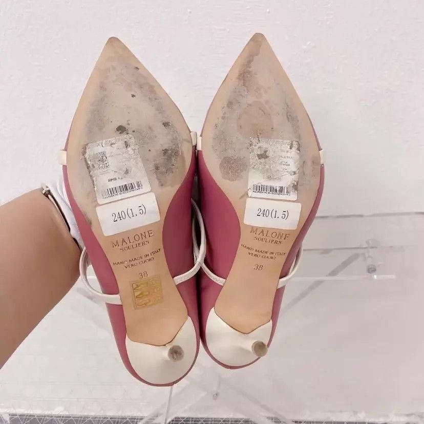 Malone Souliers MALONE SOULIERS Pink Heeled Sandals EU 38 Size US 7.5 / IT 37.5 - 5 Thumbnail