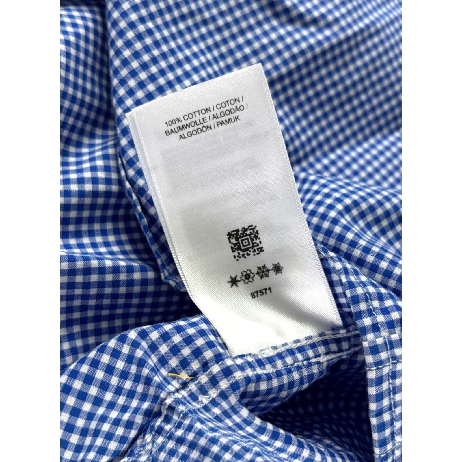 Fred Perry Fred Perry Men Button Down Shirt Blue Cotton Long Sleeve Size M Size US M / EU 48-50 / 2 - 4 Thumbnail