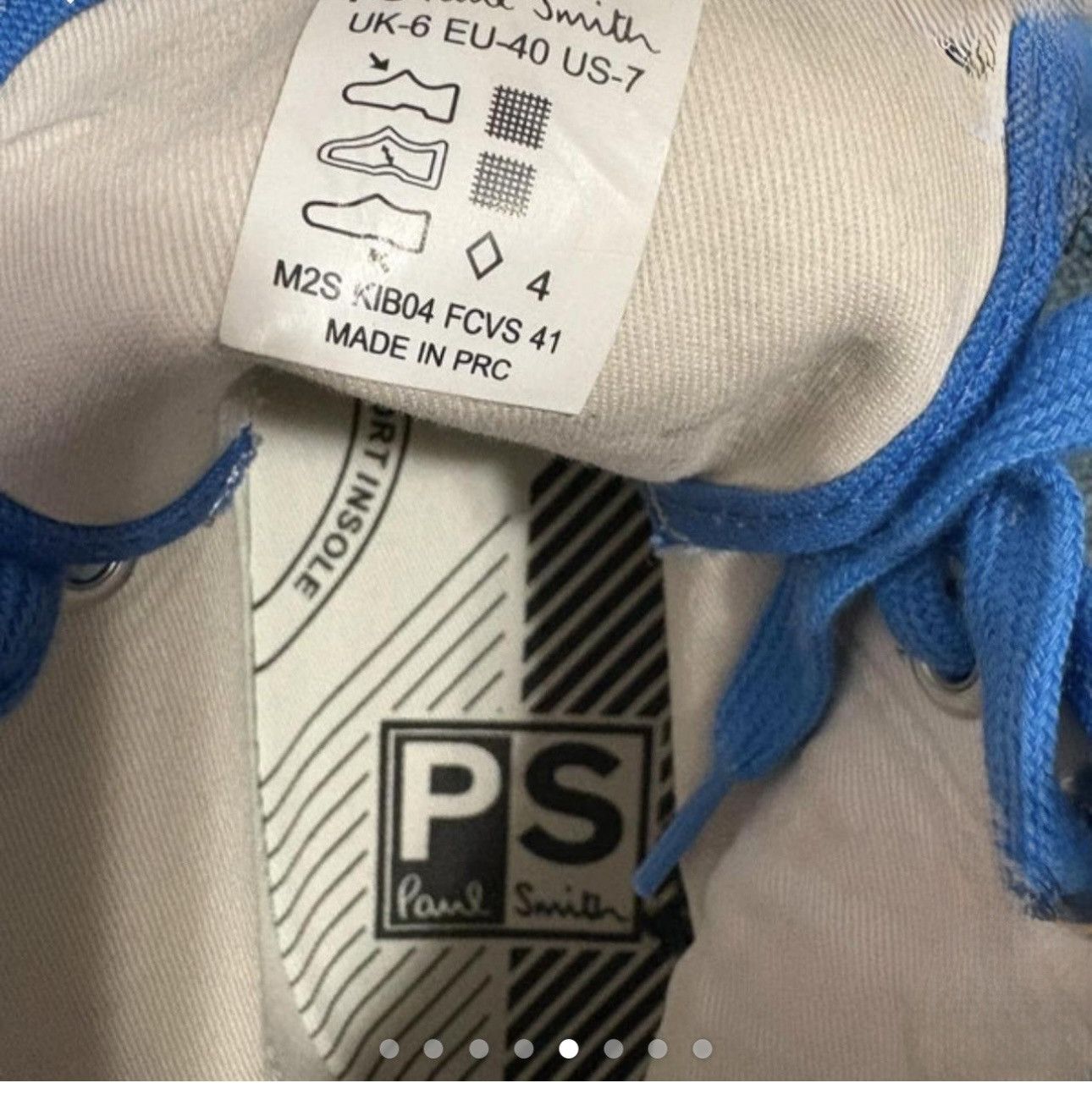 Paul Smith men’s Paul Smith canvas high top sneaker Size US 7 / EU 40 - 5 Thumbnail