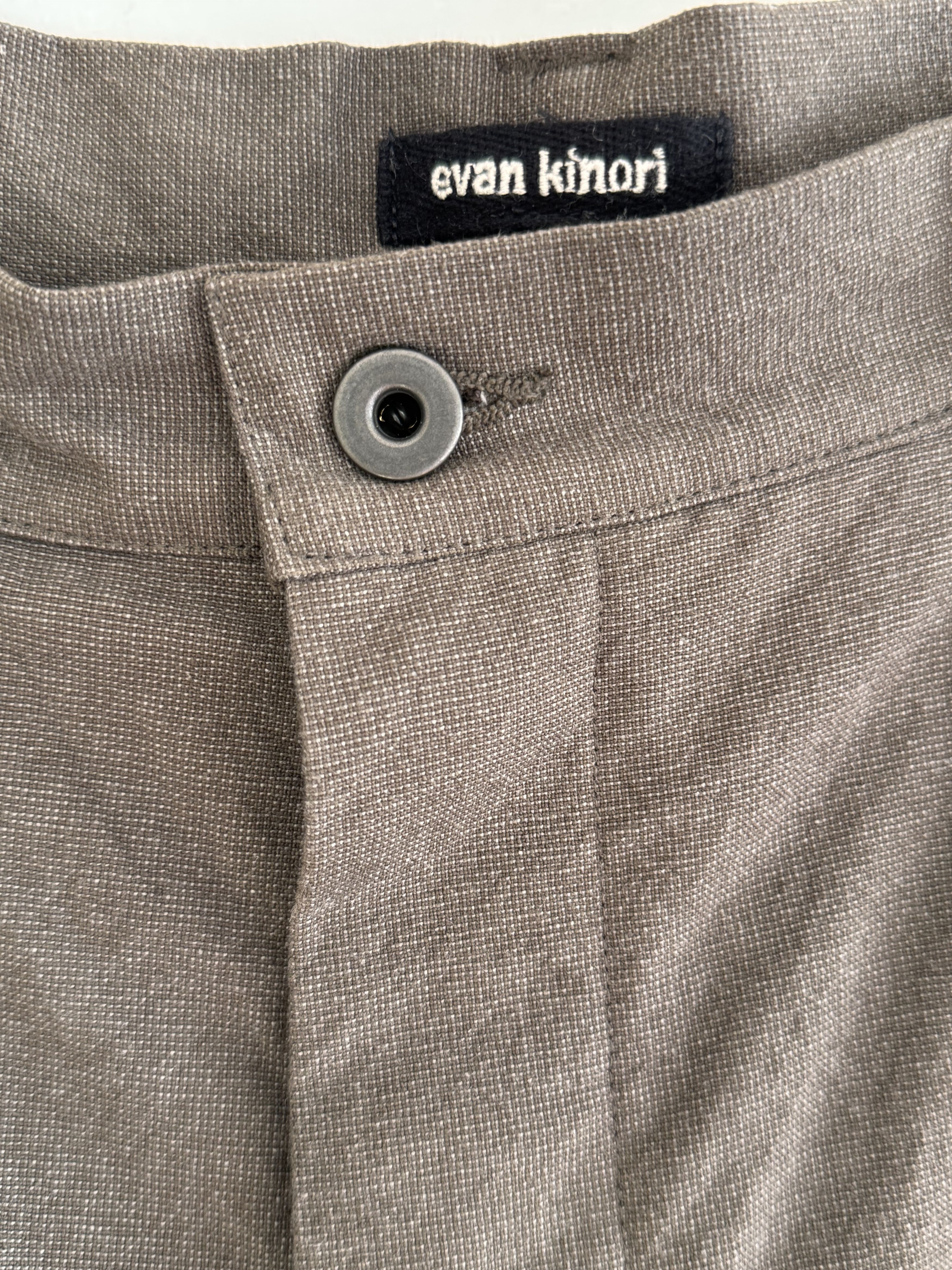 Evan Kinori Evan Kinori Single Pleat Pant - Yarn Dyed Pindot Canvas 30 Size US 30 / EU 46 - 4 Thumbnail