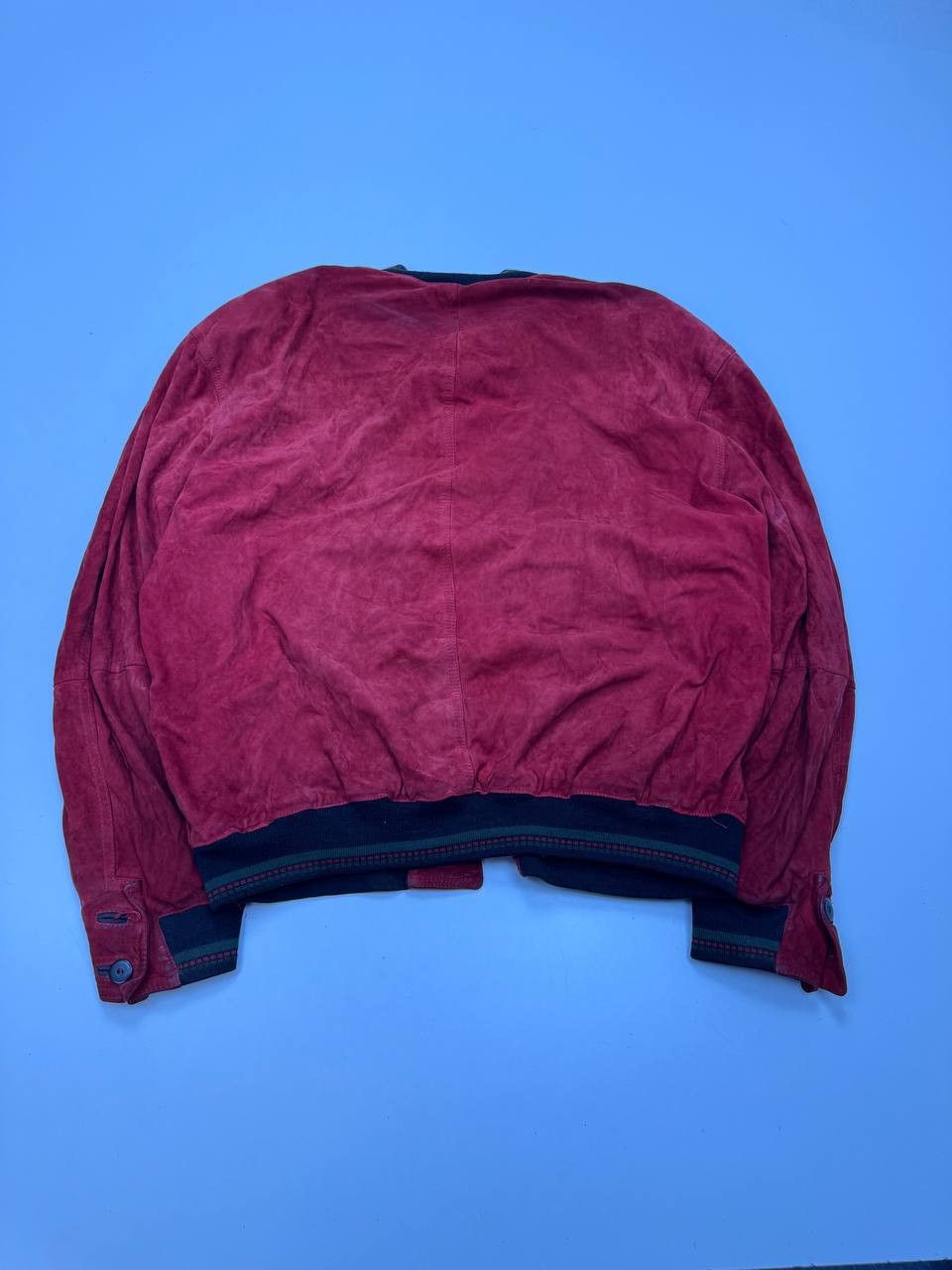 Vintage vintage men's suede bomber jacket Size US L / EU 52-54 / 3 - 11 Thumbnail