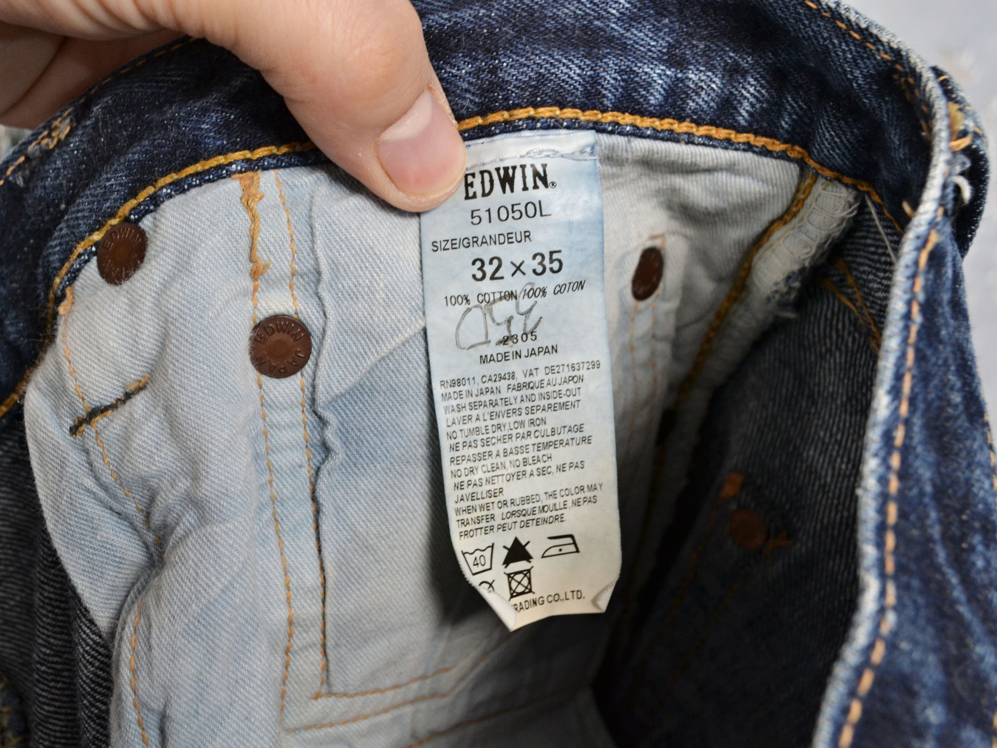Edwin Edwin Selvedge Denim Jeans Japan 32x34 Size US 32 / EU 48 - 9 Thumbnail