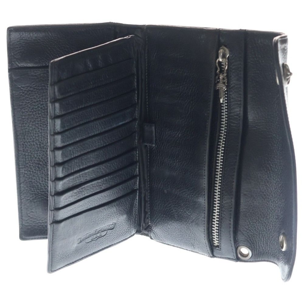 Chrome Hearts Chrome Hearts Wave Leather Wallet Black Size ONE SIZE - 4 Thumbnail
