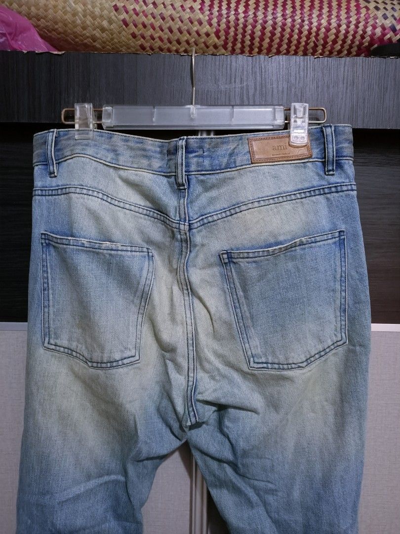 AMI Ami Alexandre Mattiussi Distressed Slim Jeans Size US 34 / EU 50 - 8 Thumbnail