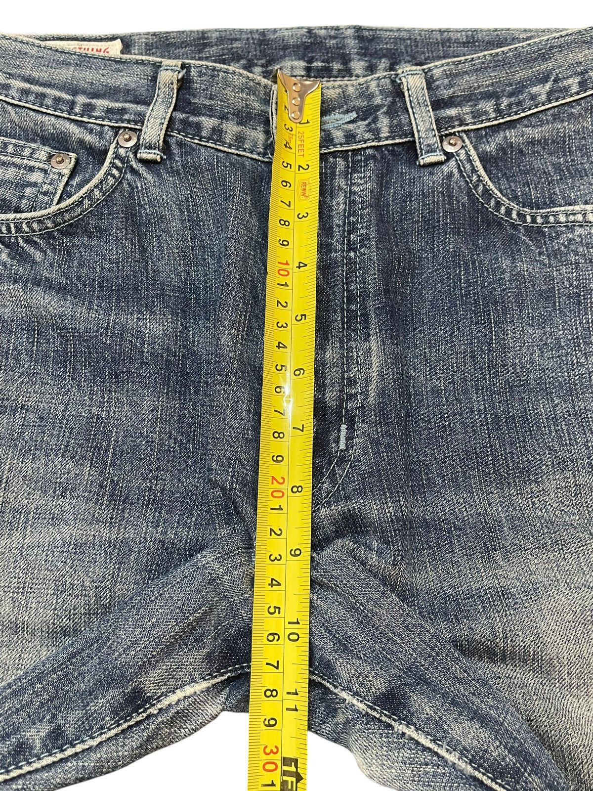 If Six Was Nine Vintage Japanese Brand Blue Faded Wash Style Flare Jeans Size US 29 - 14 Thumbnail