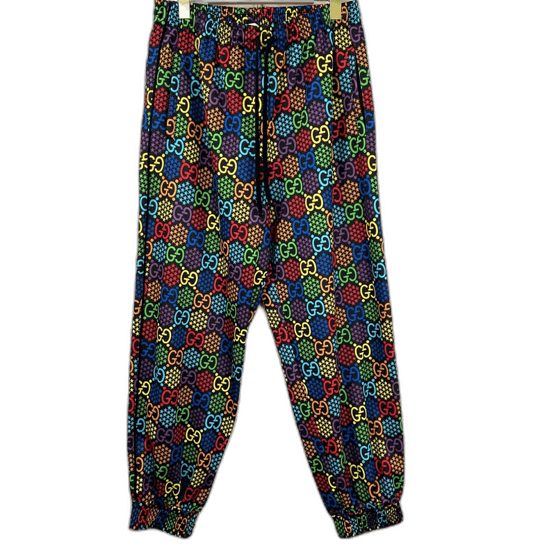 Gucci Gucci Colorful Sports Pants with GG Print-2505 Size 41" - 1 Thumbnail