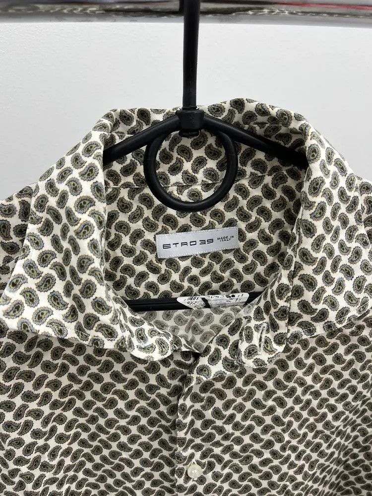 Etro Etro Cotton Printed Button Up Shirt Size US M / EU 48-50 / 2 - 2 Thumbnail