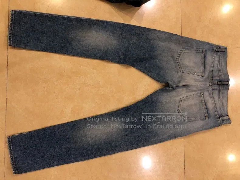 Saint Laurent Paris Saint Laurent Blue Knee-Ripped Jeans. Size US 30 / EU 46 - 2 Thumbnail