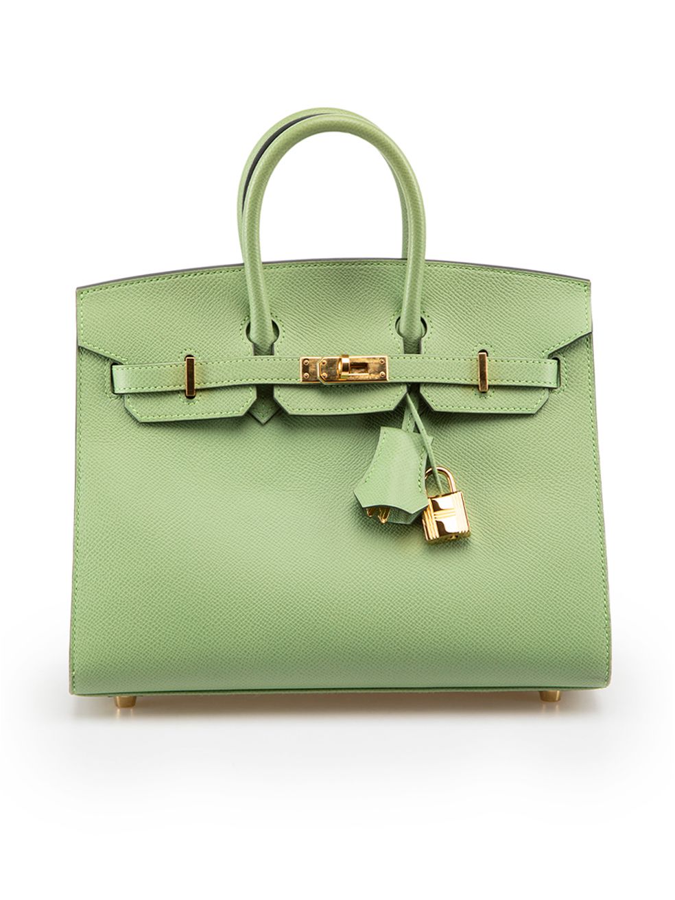 Hermes 2021 Vert Criquet Epsom Leather Sellier GHW Birkin 25 Size ONE SIZE - 1 Preview