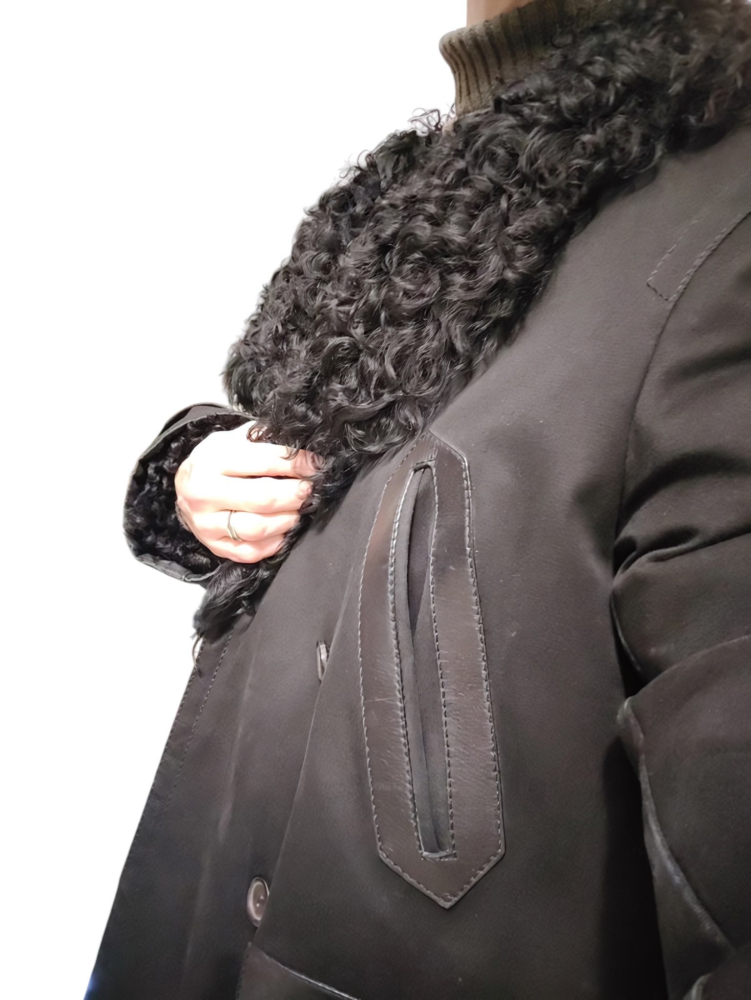 Gucci F/W 2001 MONGOLIAN LAMB FUR SHEARLING COAT BY TOM FORD Size US L / EU 52-54 / 3 - 7 Thumbnail