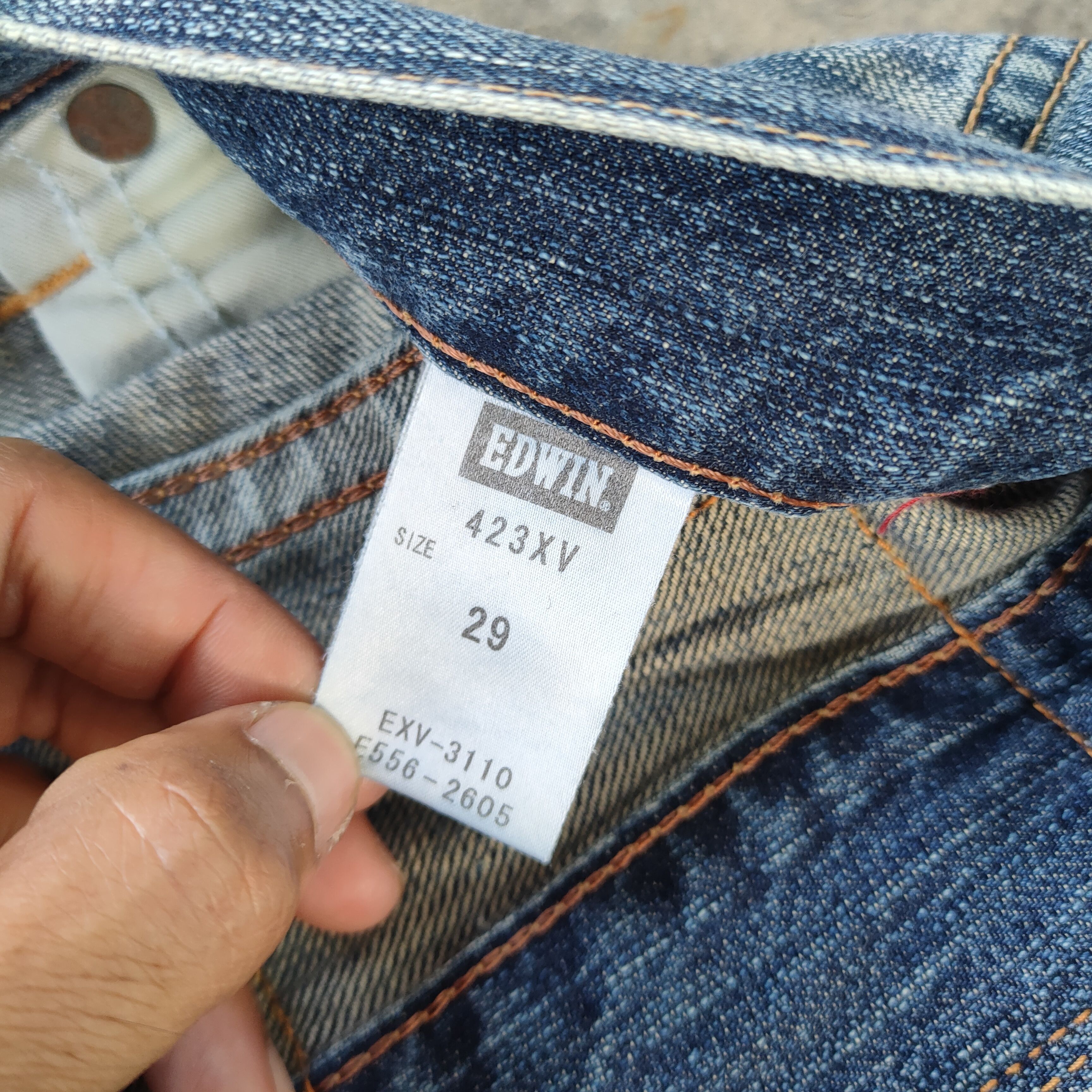 Edwin # VINTAGE DISTRESSED EDWIN FADED BLUE JEANS PANTS Size US 32 / EU 48 - 12 Thumbnail