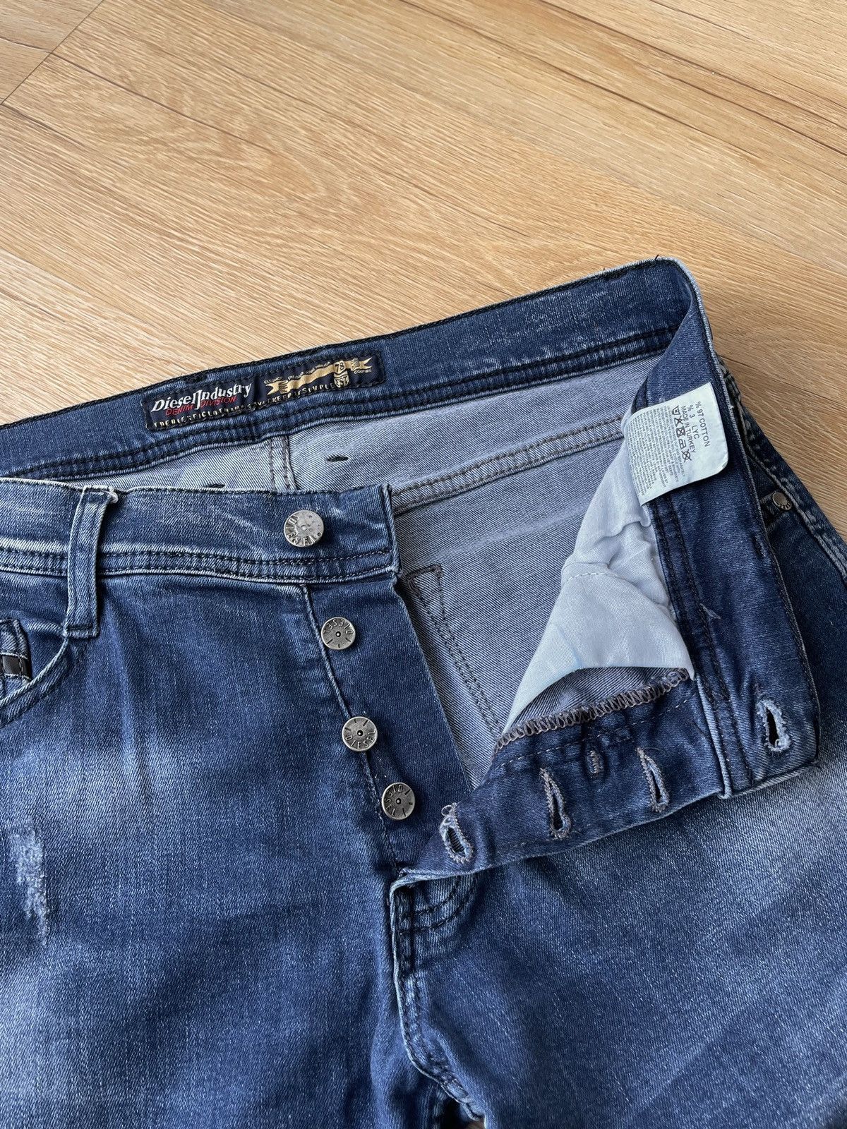 Diesel Vintage Diesel Distressed Studded Denim Jeans Size US 32 / EU 48 - 16 Thumbnail