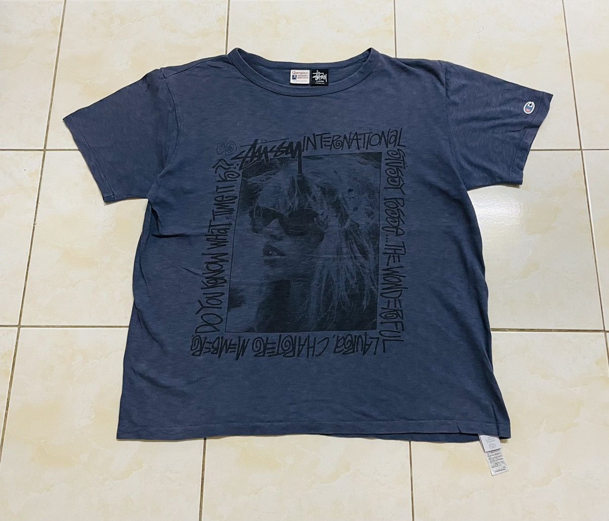 Stussy VINTAGE STUSSY X CHAMPION PHOTO TEE LAURA SHIRTS Size US L / EU 52-54 / 3 - 2 Thumbnail