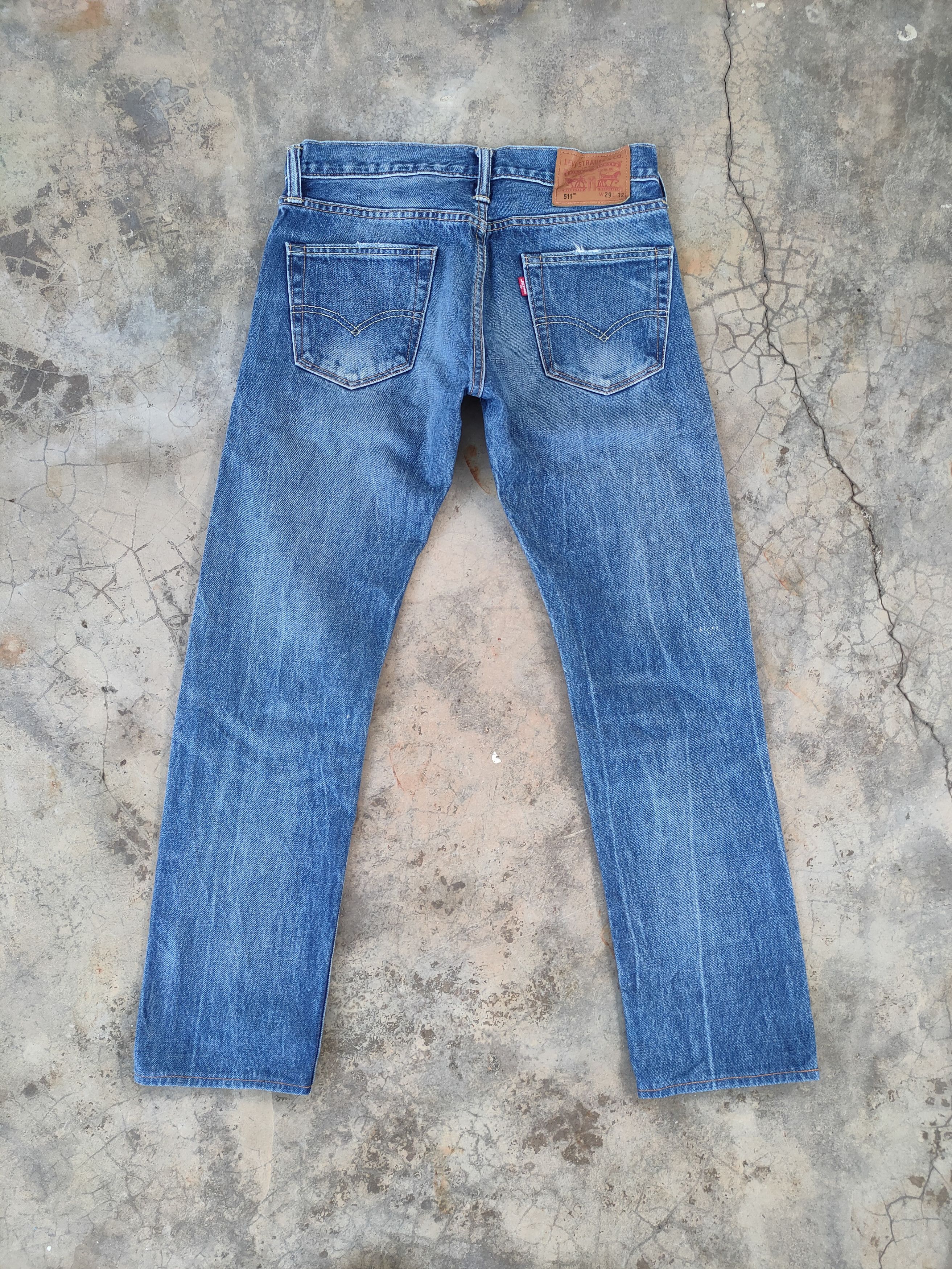 Levi's W30 VINTAGE LEVI'S 511 DISTRESSED JEANS DENIM PANTS Size US 30 / EU 46 - 3 Thumbnail