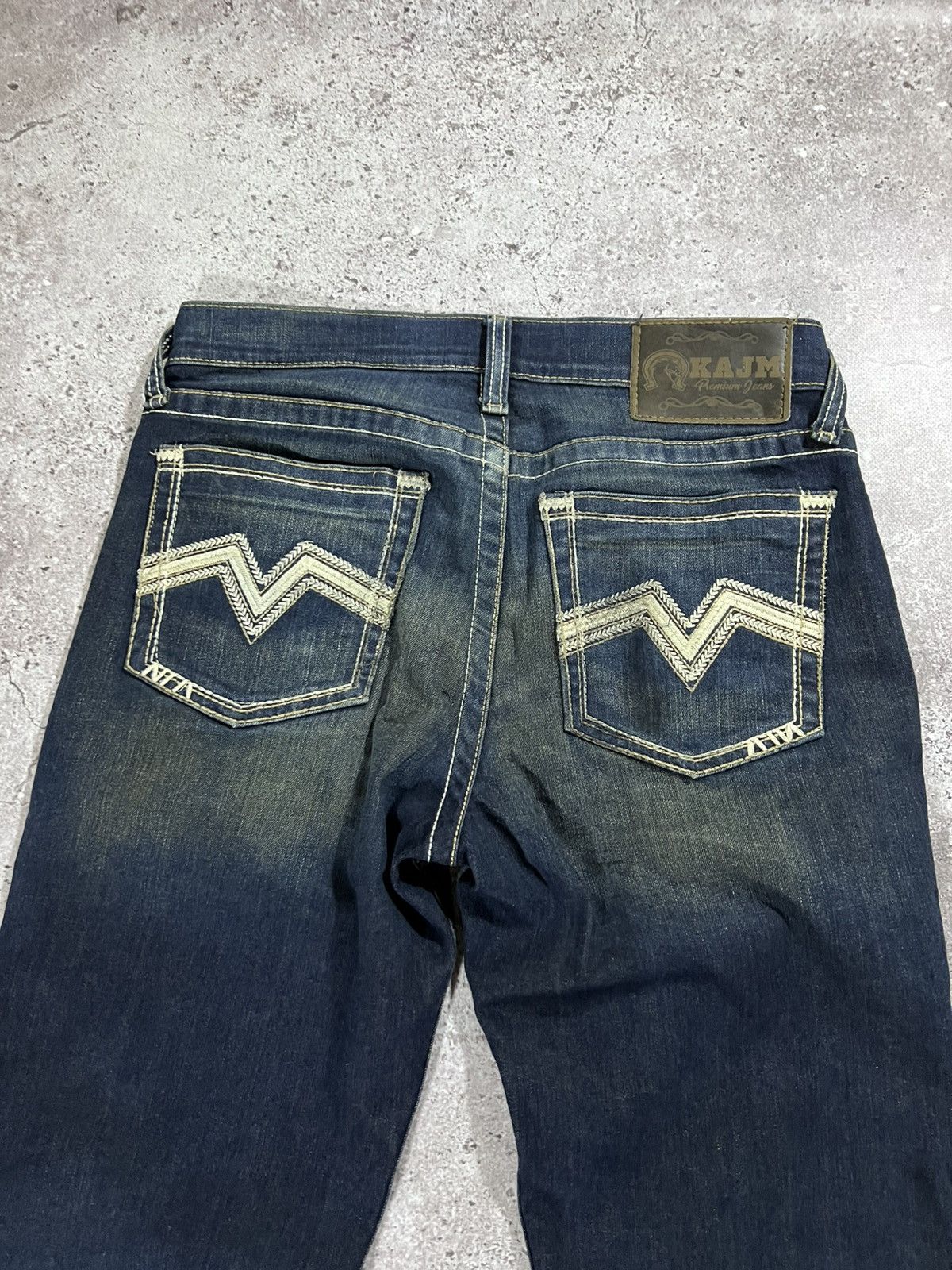 Japanese Brand Y2K Number Nine Style / Underground blue Flared Jeans 90s Size US 30 / EU 46 - 2 Thumbnail