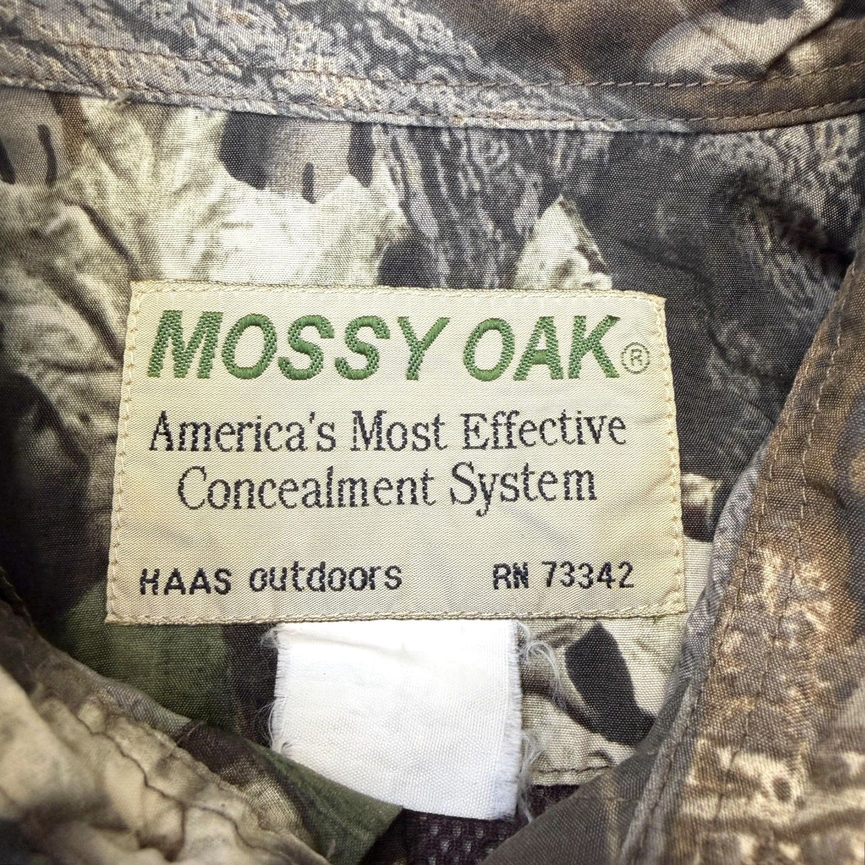 Vintage Mossy Oak Shirt Mens 44 Brown Camo Short Sleeve Button Up Vented Hunting Outdoor Size US XXL / EU 58 / 5 - 5 Thumbnail