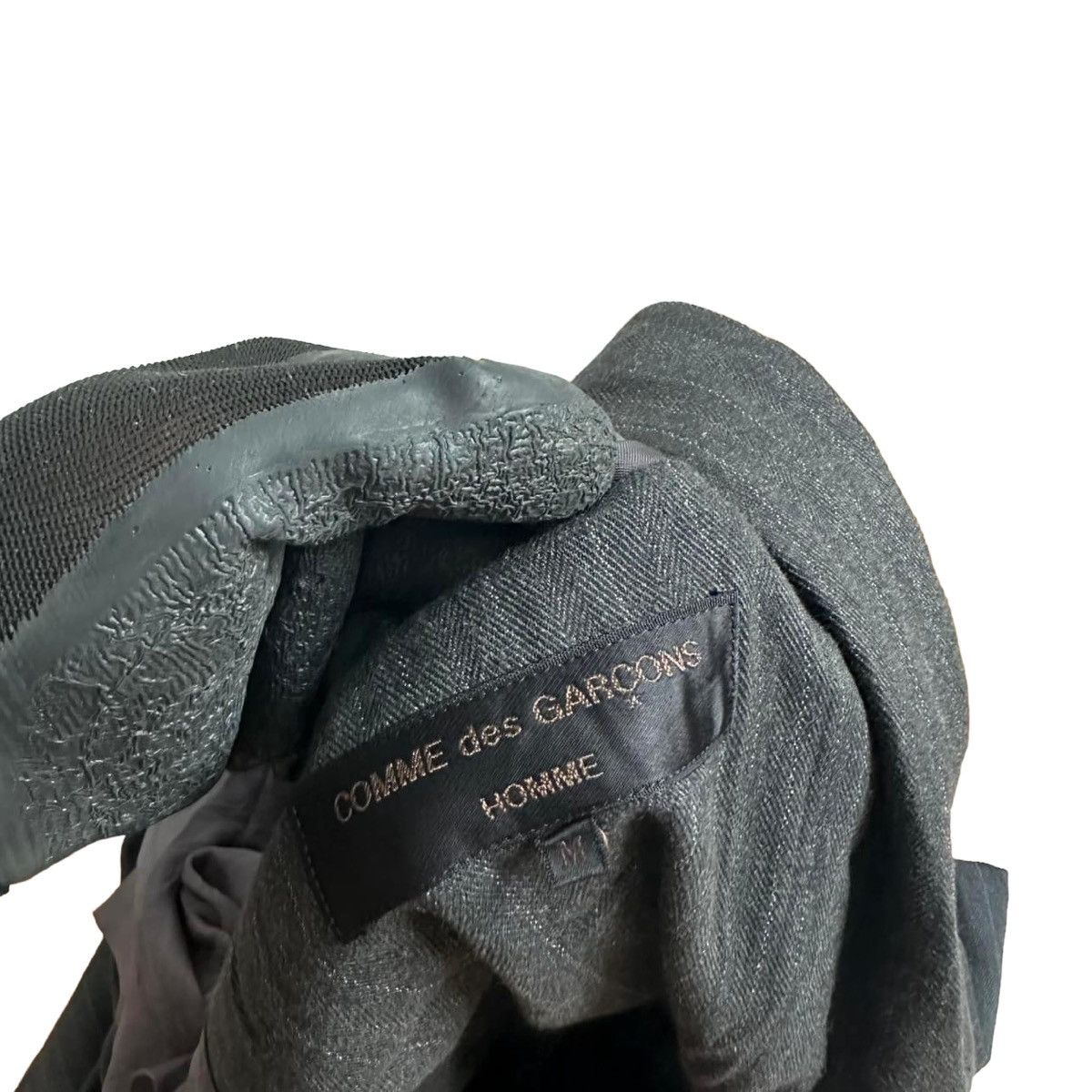 Comme des Garcons Homme 1987 Comme des Garçons Home Classic Stripe Rayon Runway Coat Size 42L - 6 Thumbnail