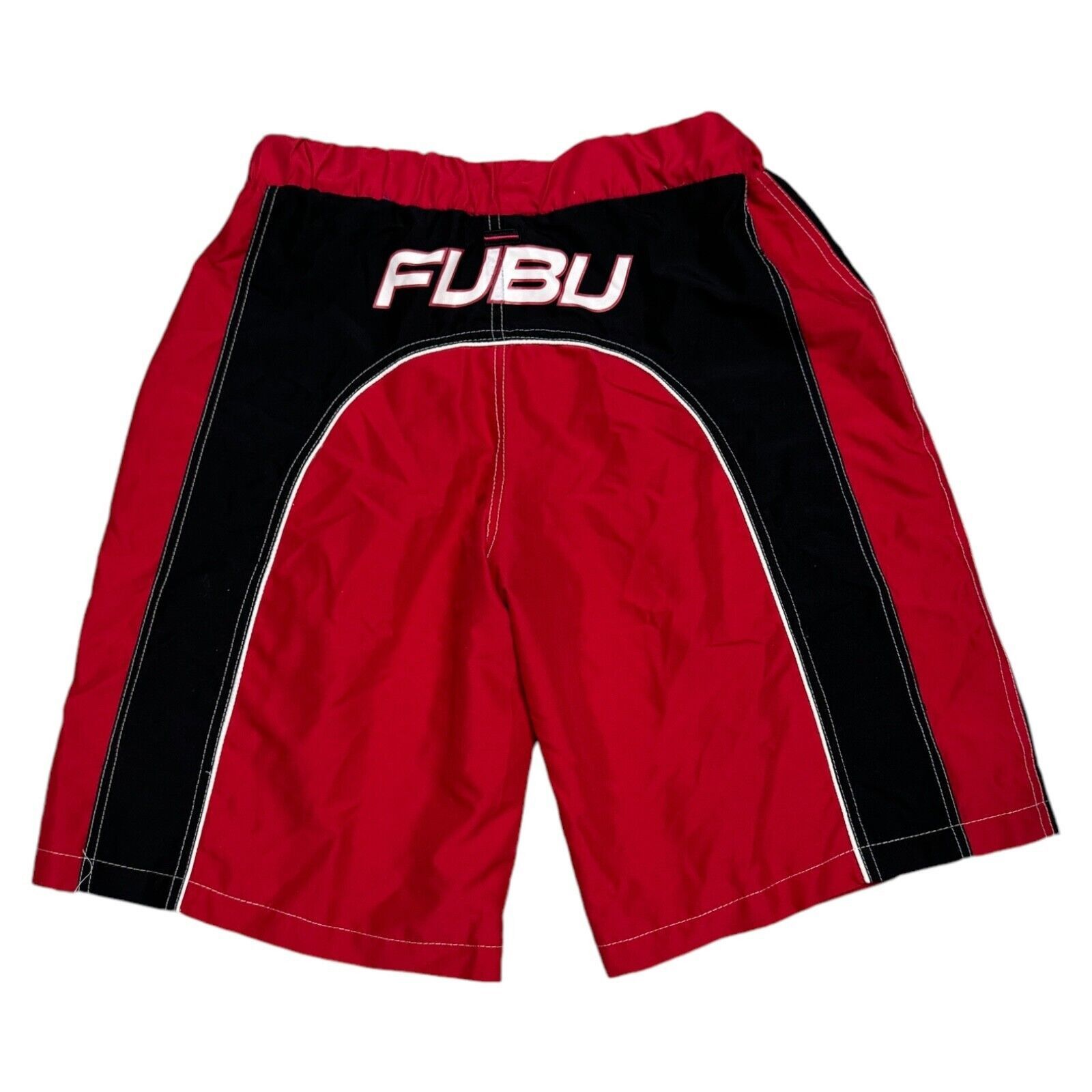 Fubu Surf Vintage Y2K 2000S Surfing Swim Trunks Shorts Small in Red, Men's (Size 30)