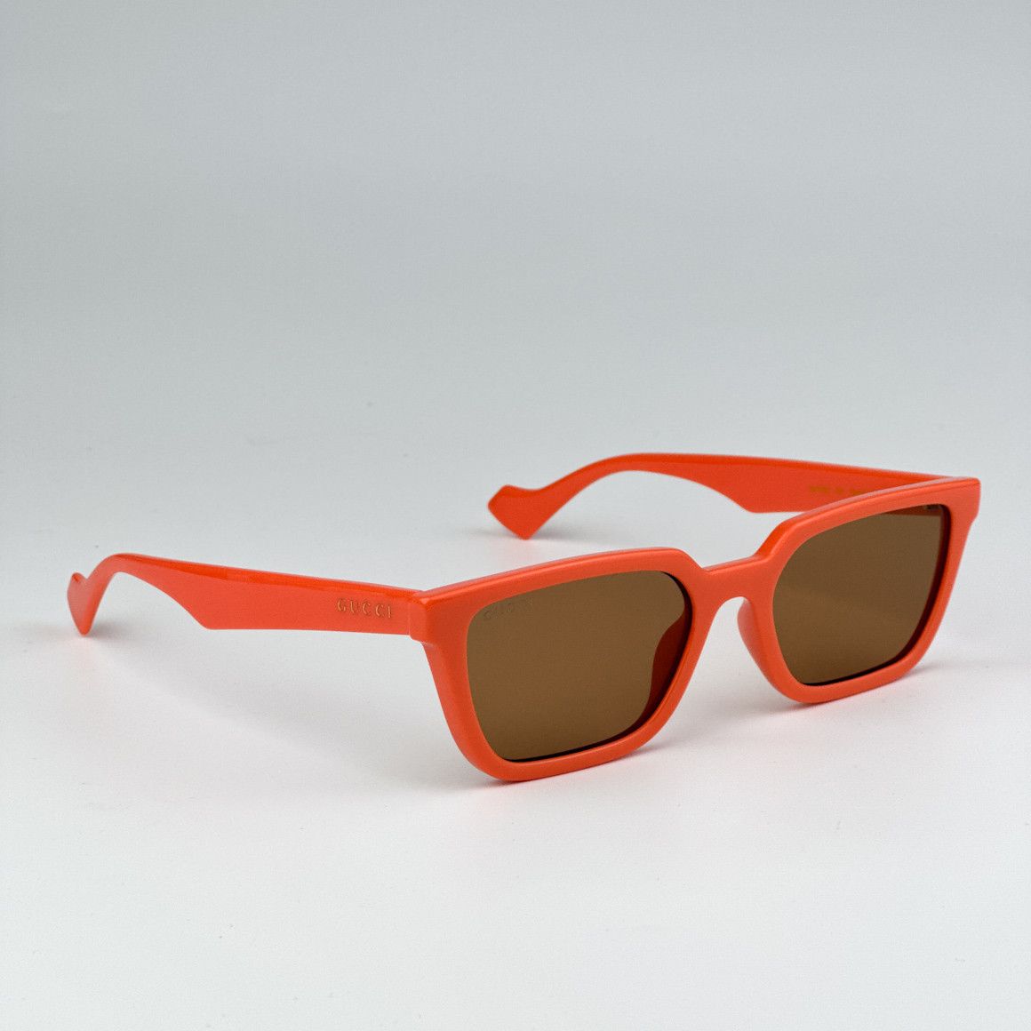 Gucci NEW Gucci GG1539S 004 Brown Unisex Rectangle Sunglasses Size ONE SIZE - 4 Thumbnail