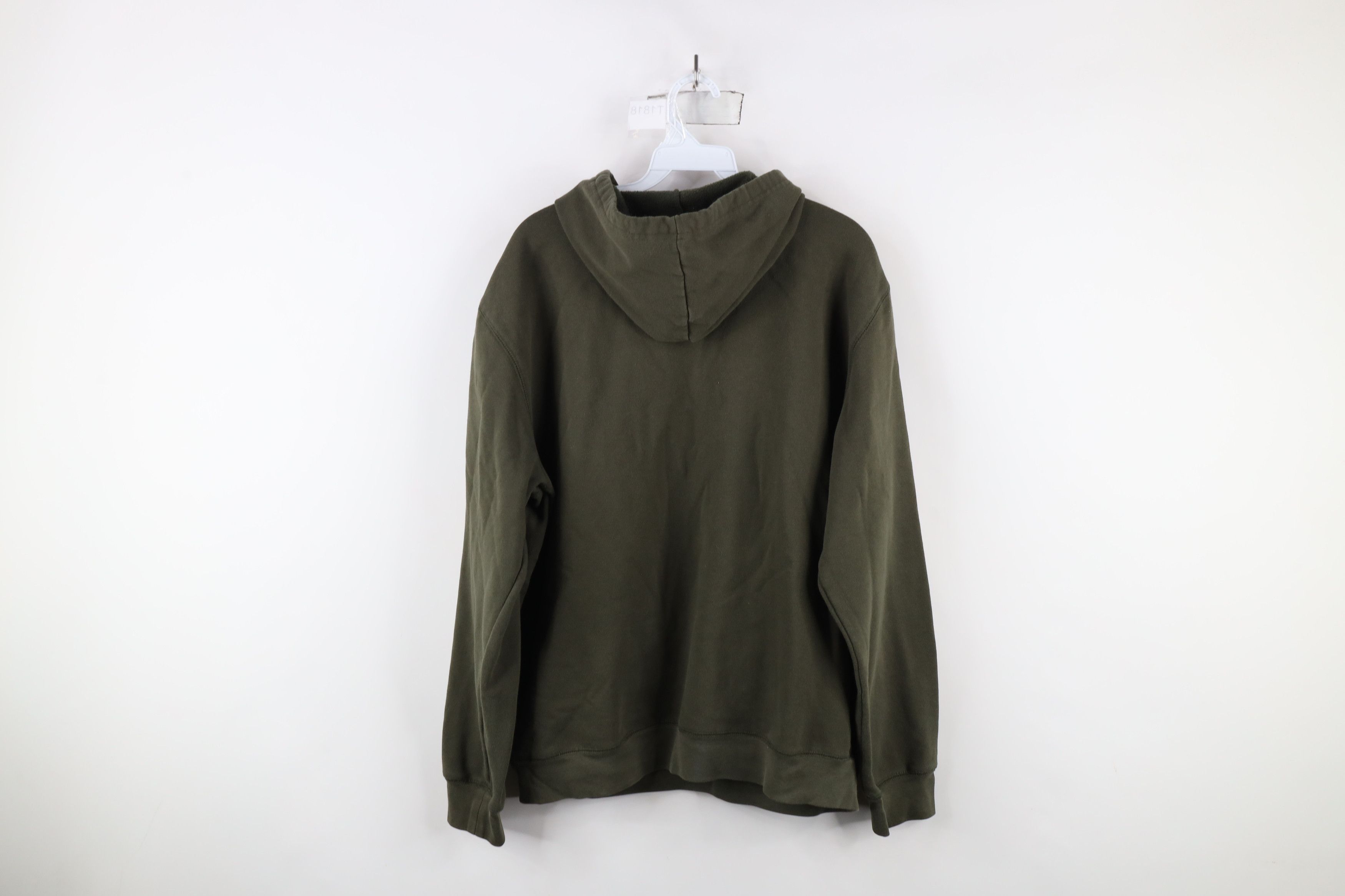 Vintage Vintage 90s Y2K Streetwear Skeleton Tribal Hoodie Green Size US L / EU 52-54 / 3 - 10 Thumbnail