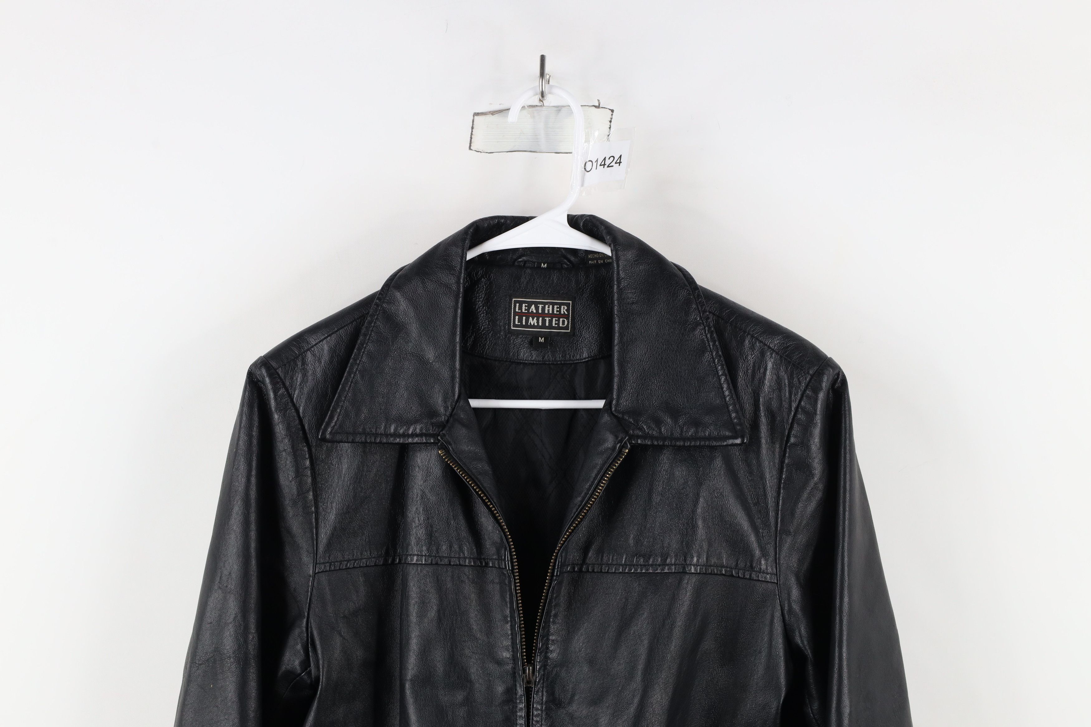Vintage Vintage 90s Streetwear Quilted Leather Full Zip Jacket Size M / US 6-8 / IT 42-44 - 2 Thumbnail