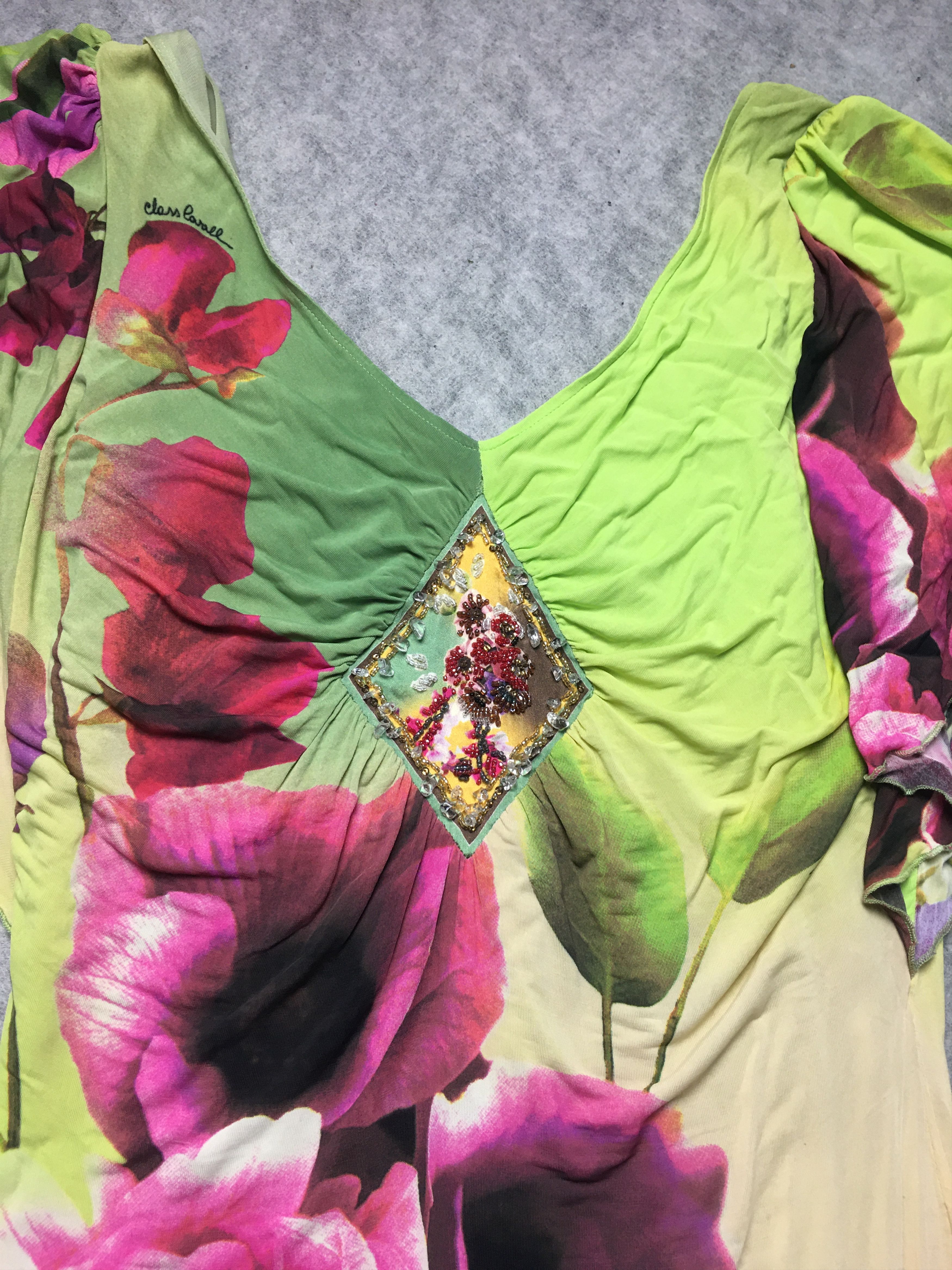 Roberto Cavalli Roberto Cavalli Amazing Floral Summer Dress Ruffles IT 46 Size L / US 10 / IT 46 - 8 Thumbnail