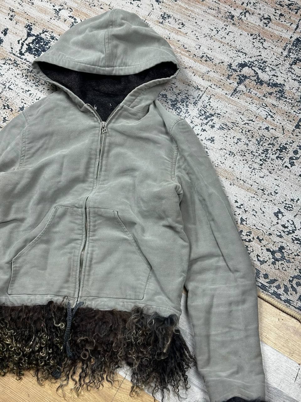 Japanese Brand Crazy Y2K Abercrombie Style Avant Garde Slim Fur Hoodie Size US S / EU 44-46 / 1 - 4 Thumbnail
