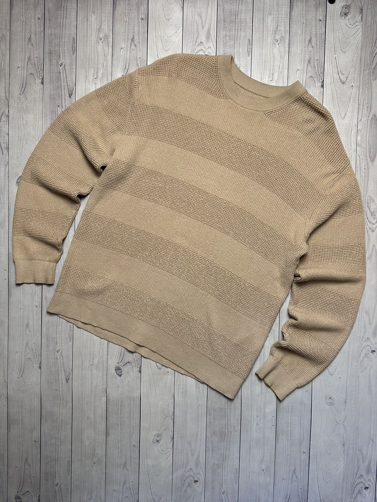 Samsoe Samsoe × Vintage Vintage Samoe & Samoe sweater size L beige striped Size US L / EU 52-54 / 3 - 1 Thumbnail