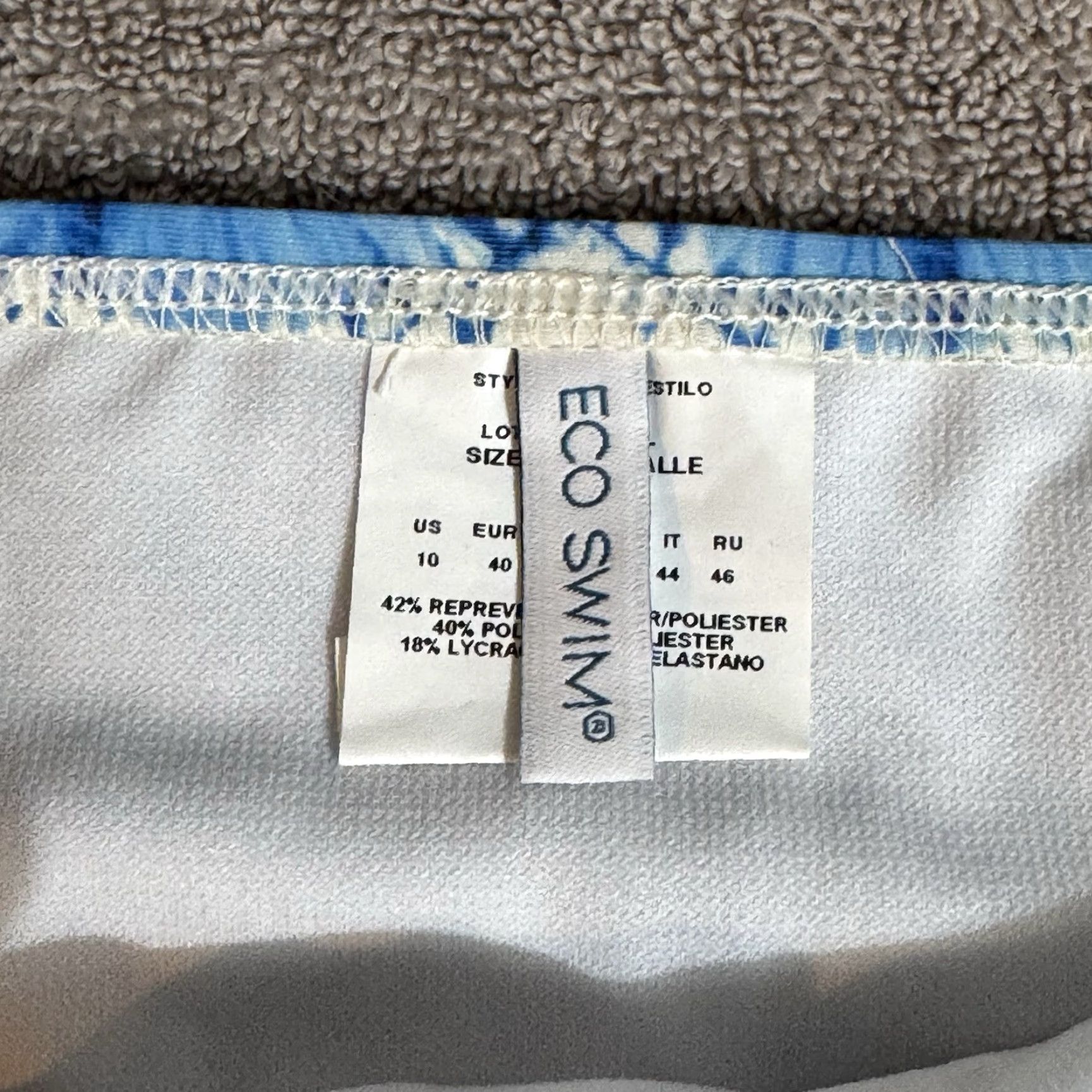 Vintage Eco Swim Bikini Bottom Women Sz 10 Boho Lace Tie Dye Beachwear Ethereal Romantic Swimsuit Bottoms Womens Size 32" / US 10 / IT 46 - 6 Thumbnail