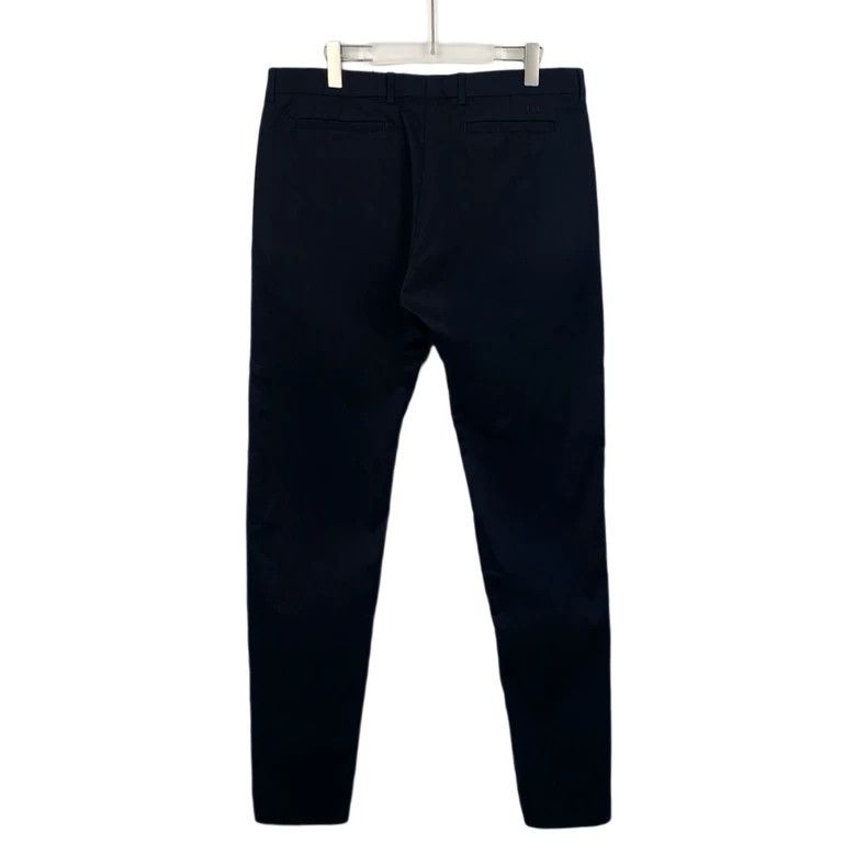 Dior Dior Dark blue mid-waist cotton straight trousers 2501-Next Size US 36 / EU 52 - 2 Thumbnail