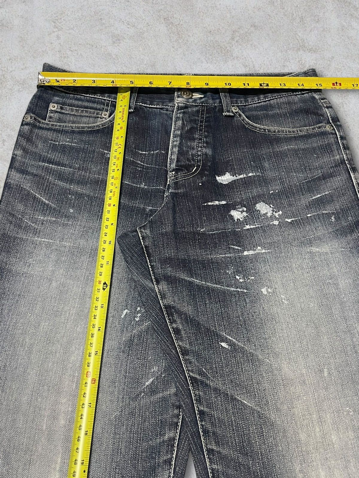 Tornado Mart Vintage Tornado Mart Paint Splatter Button Fly Bootcut Jeans Size US 30 / EU 46 - 18 Thumbnail