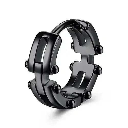 Japanese Brand Y2K Round Irregular Hoop Earring Size ONE SIZE - 3 Thumbnail