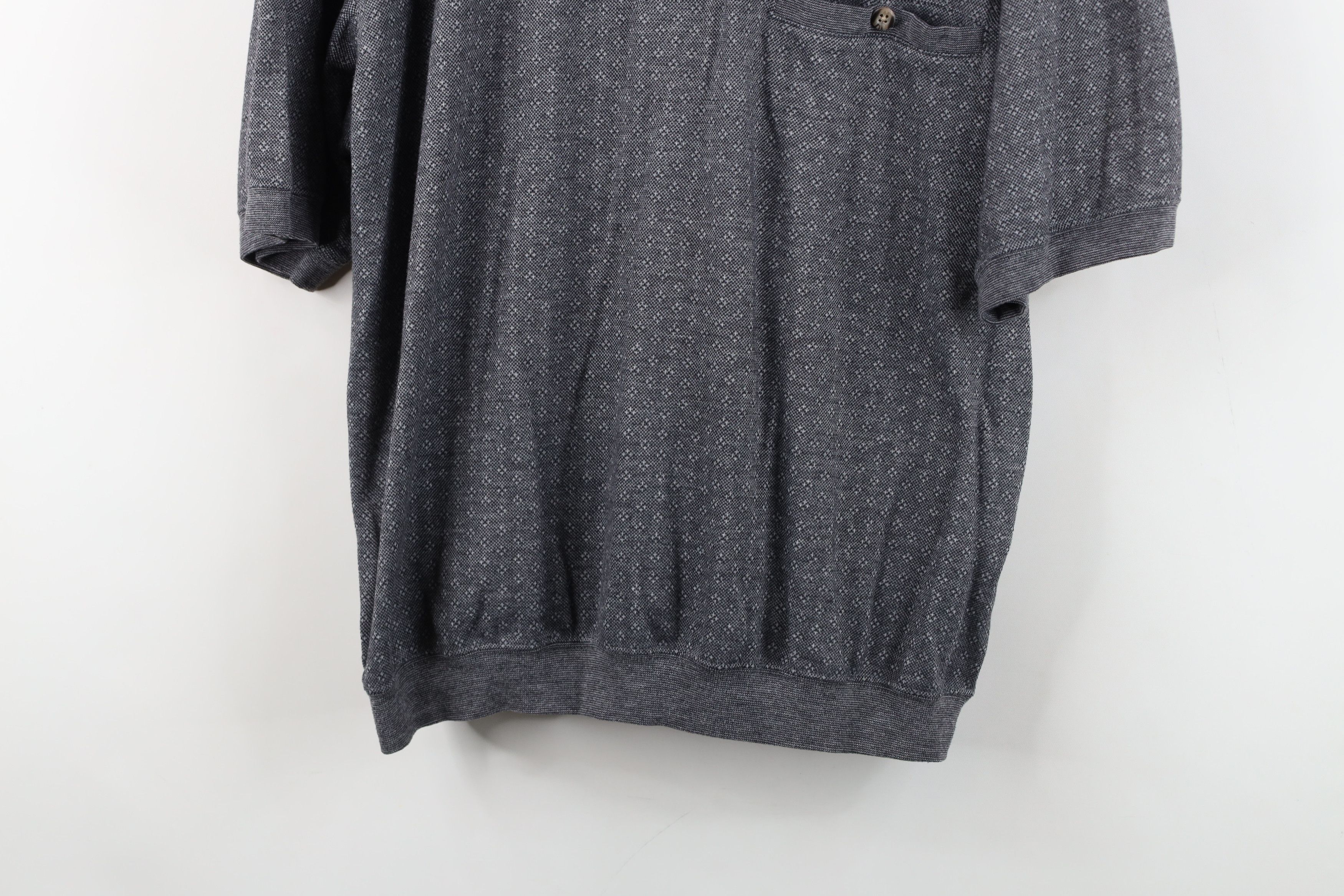 Vintage Vintage 90s Streetwear Geometric Knit Pullover Polo Shirt Size US L / EU 52-54 / 3 - 3 Thumbnail
