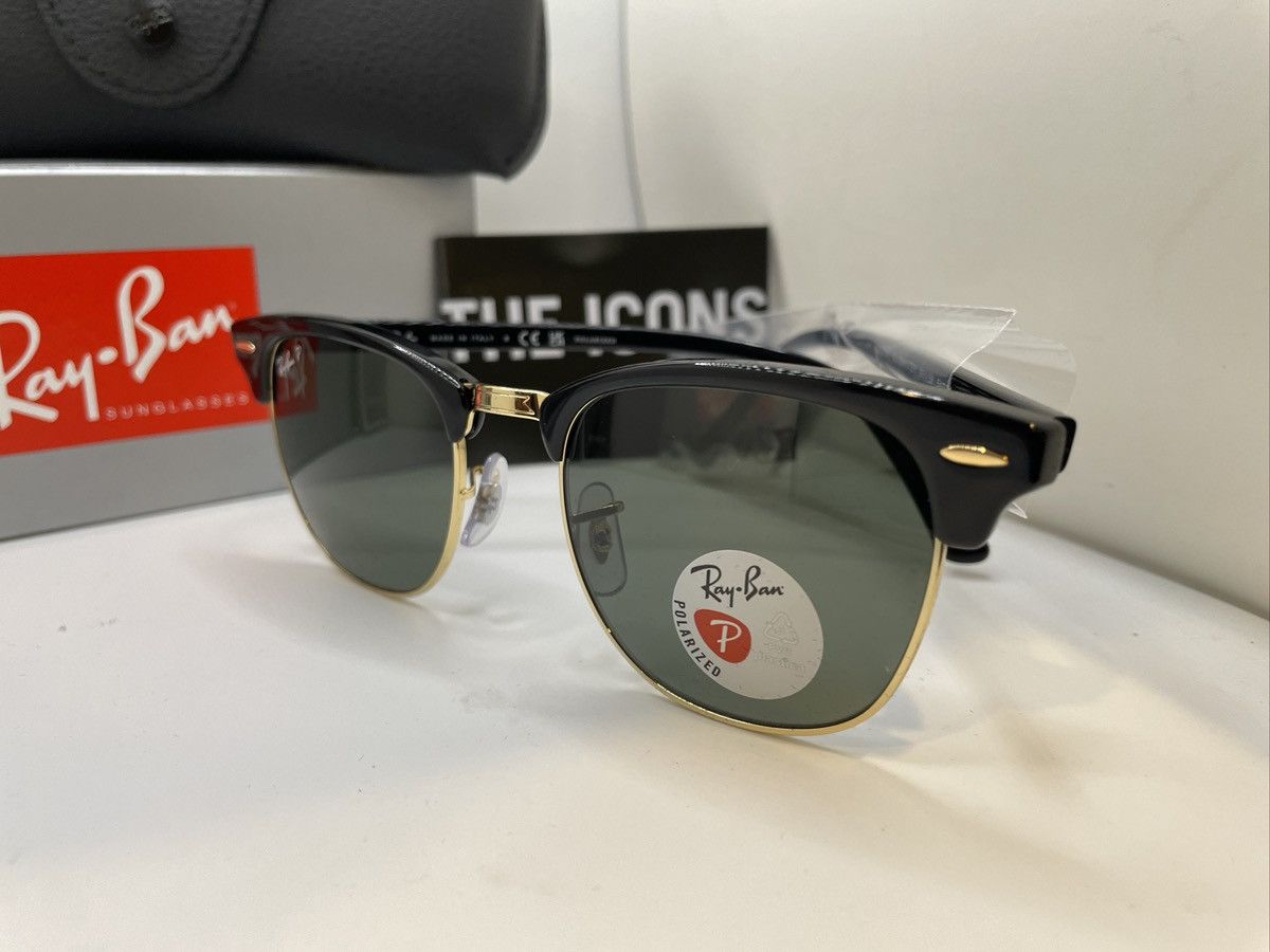 RayBan RAYBAN RB3016 901 58 Black Square Polarized 51 mm Sunglasses Size ONE SIZE - 2 Thumbnail