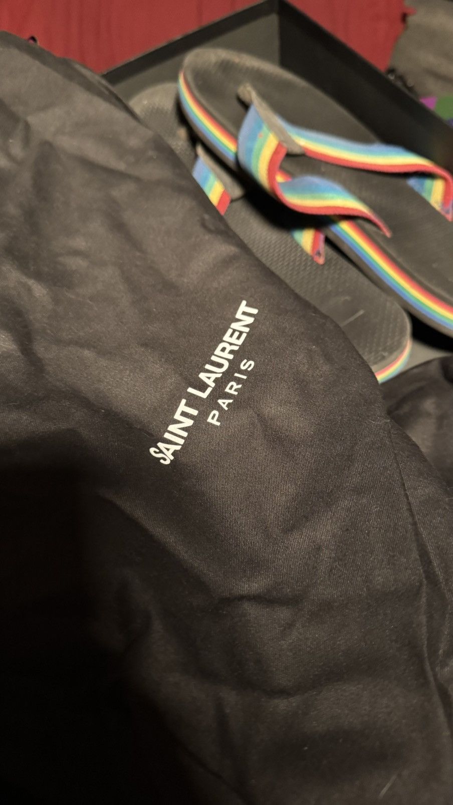 Saint Laurent Paris Saint Laurent Paris - rainbow 🌈 thong sandal Size US 13 / EU 46 - 7 Thumbnail