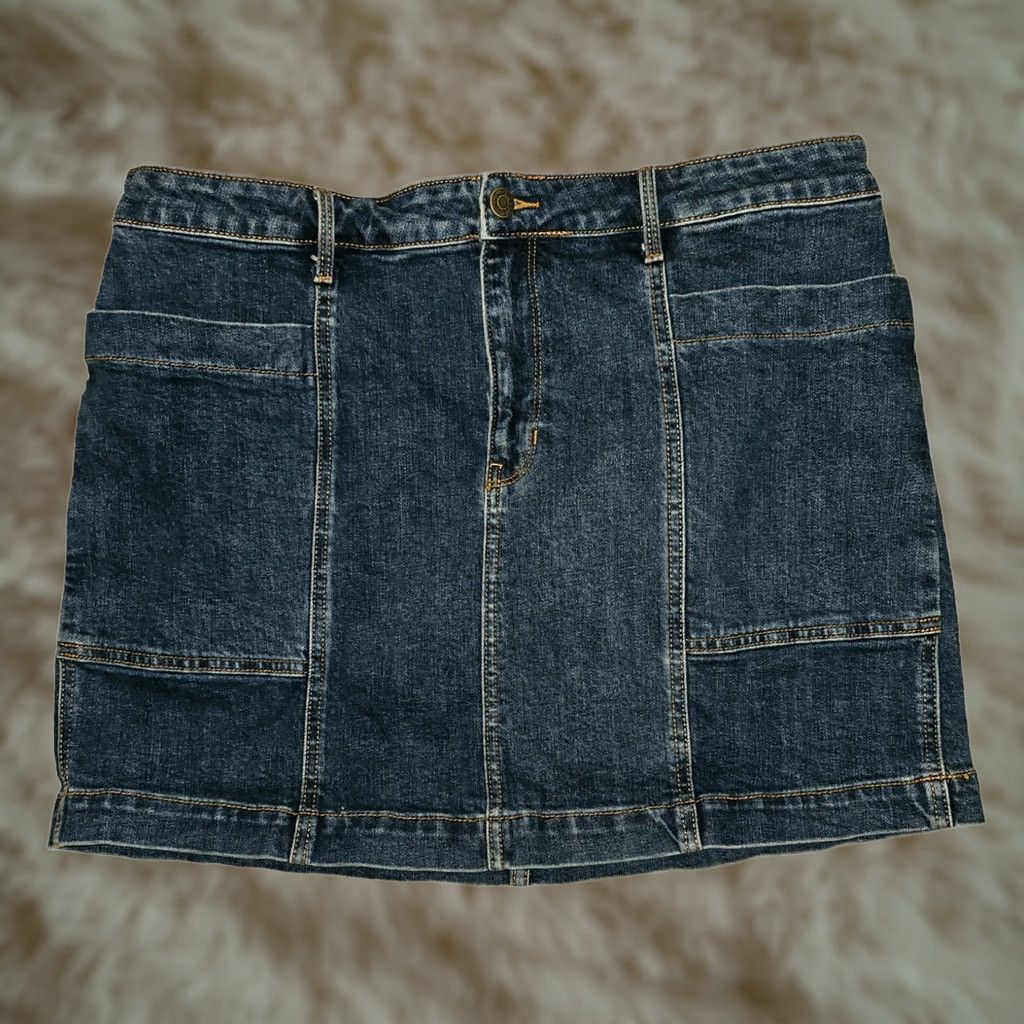 Old Navy Old Navy Denim Pencil Skirt Women's 16 Pockets Blue Denim Casual Preppy Workwear Skirt Womens 16 Size 38" / US 16 / IT 52 - 1 Thumbnail
