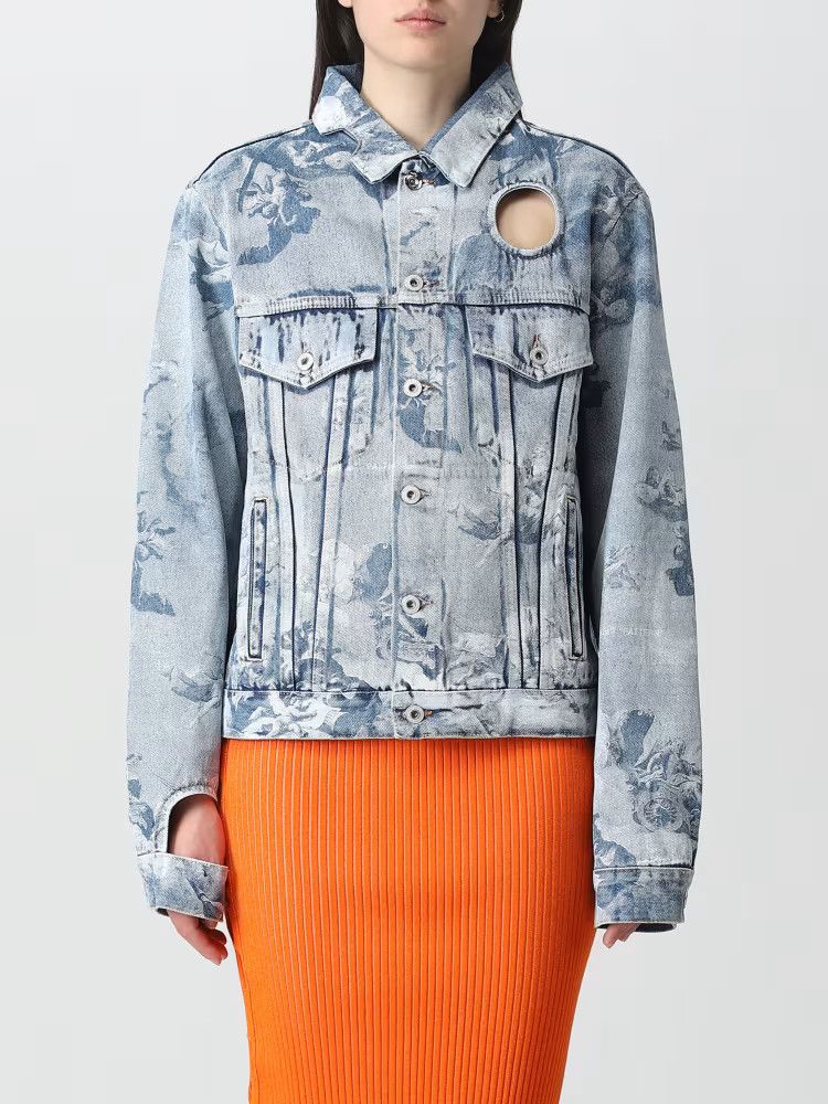 Off-White o1y1125 Denim Jacket in Blue Size M / US 6-8 / IT 42-44 - 1 Thumbnail