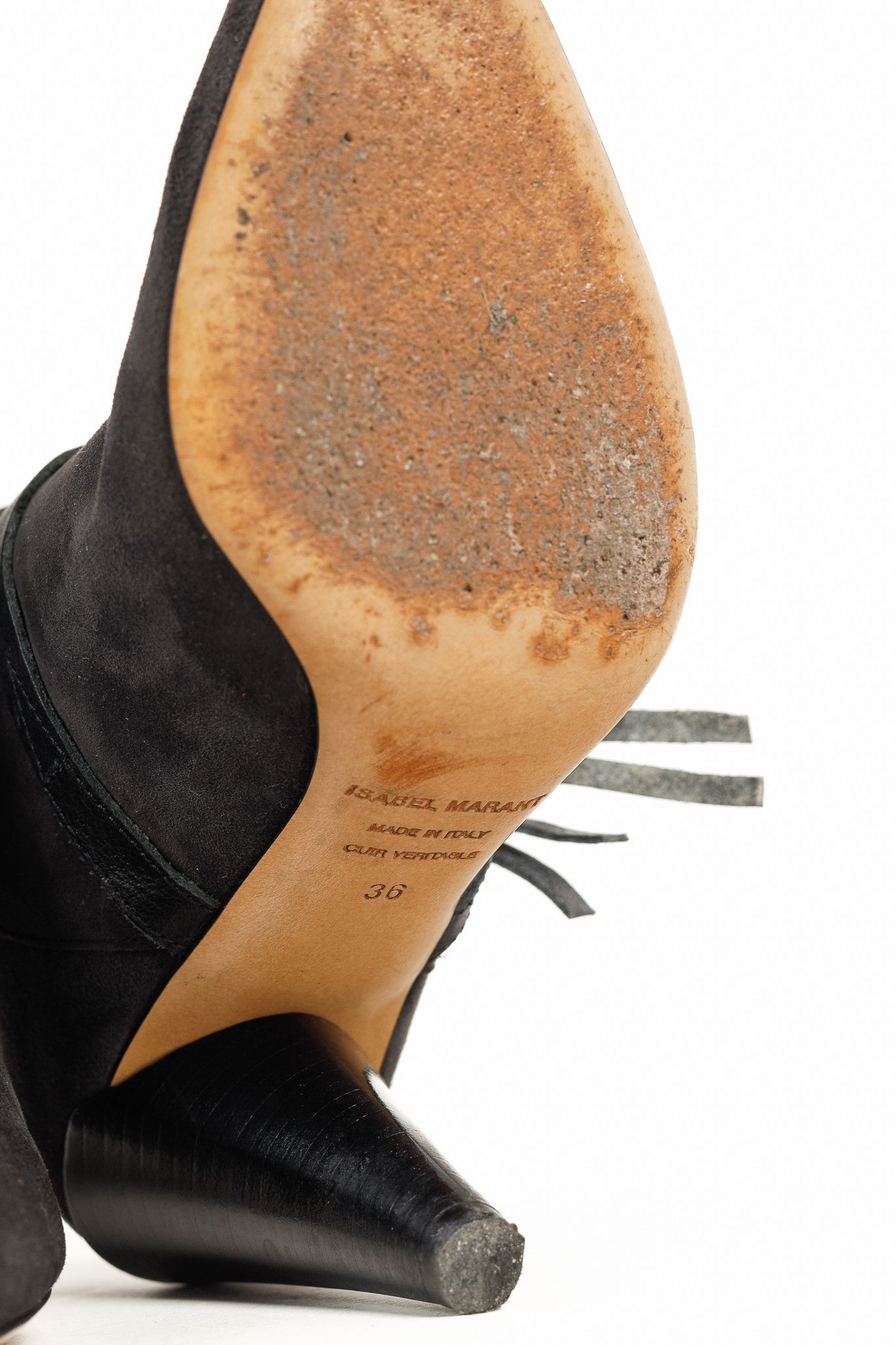 Isabel Marant Isabel Marant Nerys Velvet Suede Tassel Ankle Boots Size US 5.5 / IT 35.5 - 5 Thumbnail