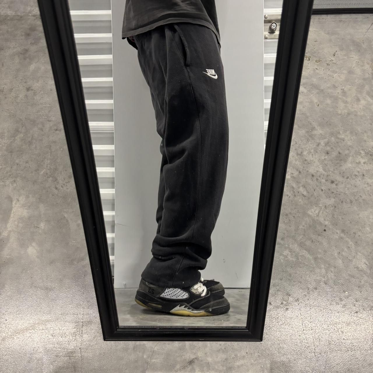 Nike × Vintage Crazy Vintage Y2K/2000s Black Nike Streetwear Essential Sweatpants! Size US 32 / EU 48 - 1 Thumbnail
