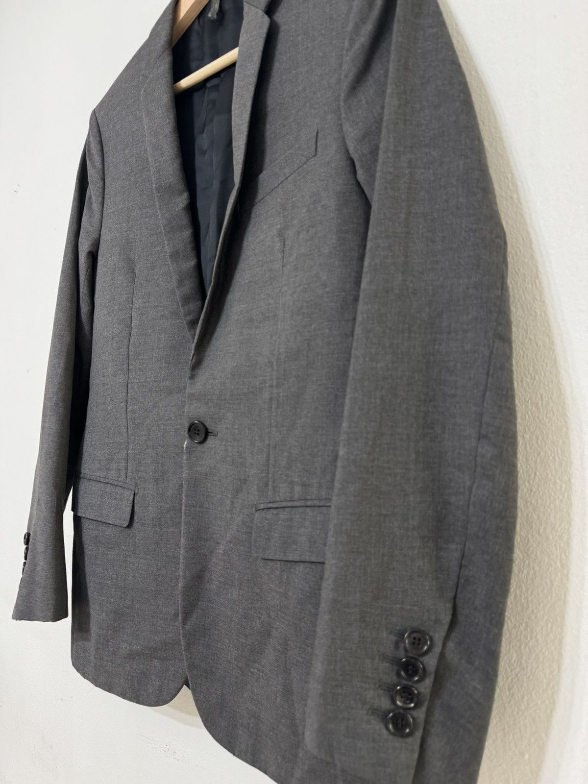 Dior Dior Homme 2007 Hedi Slimane Grey Blazer Size 44R - 2 Thumbnail