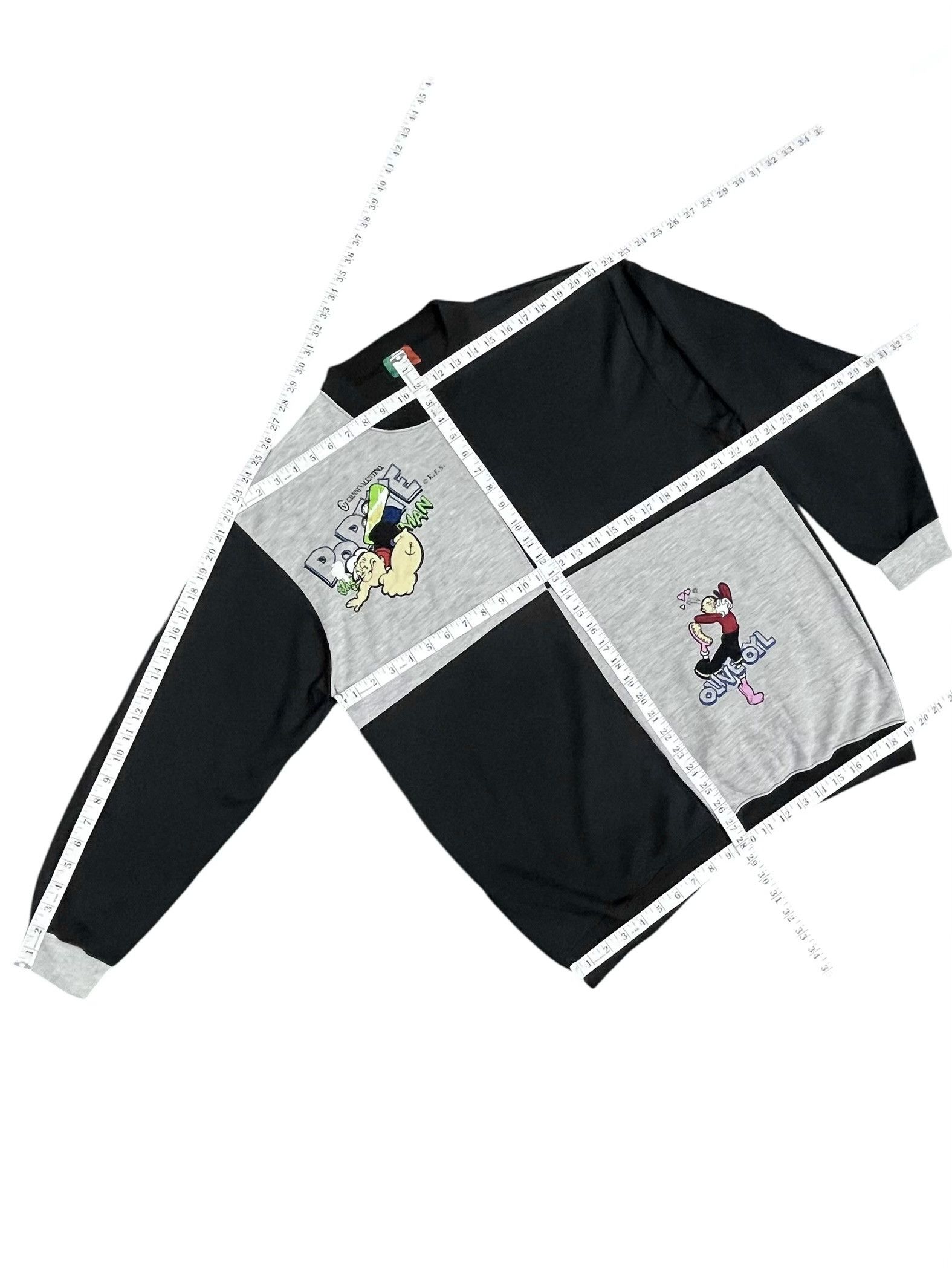 Gianni Valentino 🔥DOPE🔥Vintage 90s Gianni Valentino Popeye Olive Sweatshirt Size US L / EU 52-54 / 3 - 9 Thumbnail